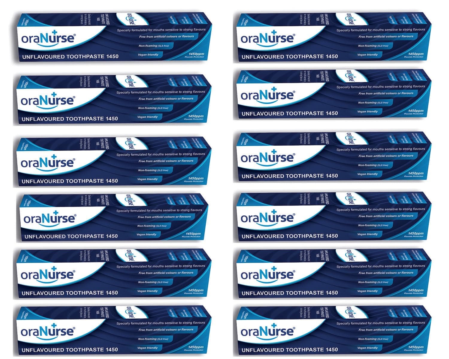 Oranurse 50ml Unflavoured Toothpaste (Pack Of 12)