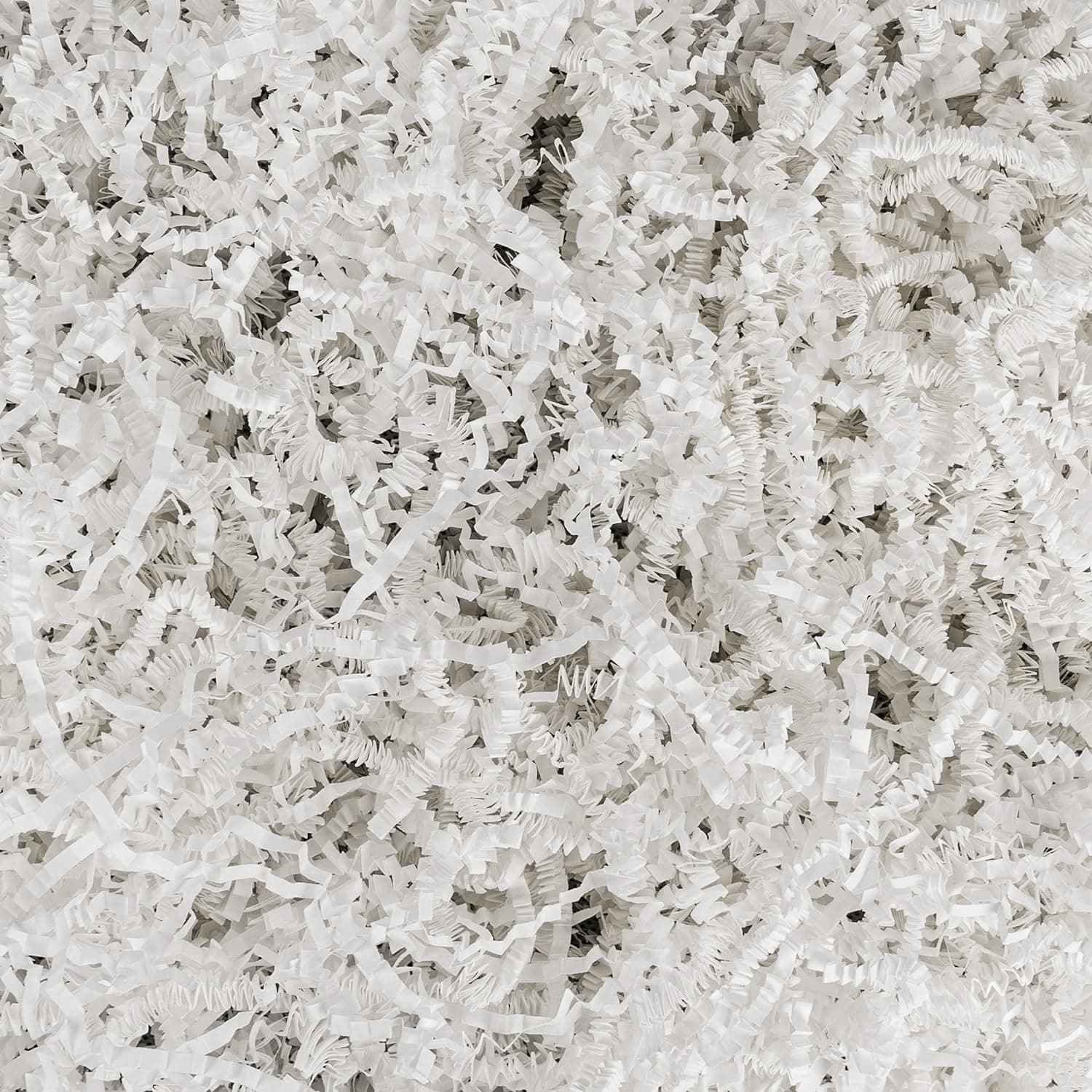 Uptotop 4oz Crinkle Cut Paper Shred Filler for Gift Wrapping Basket Filling, Birthday, Christmas, Thanksgiving, Wedding, Mother's Day, White