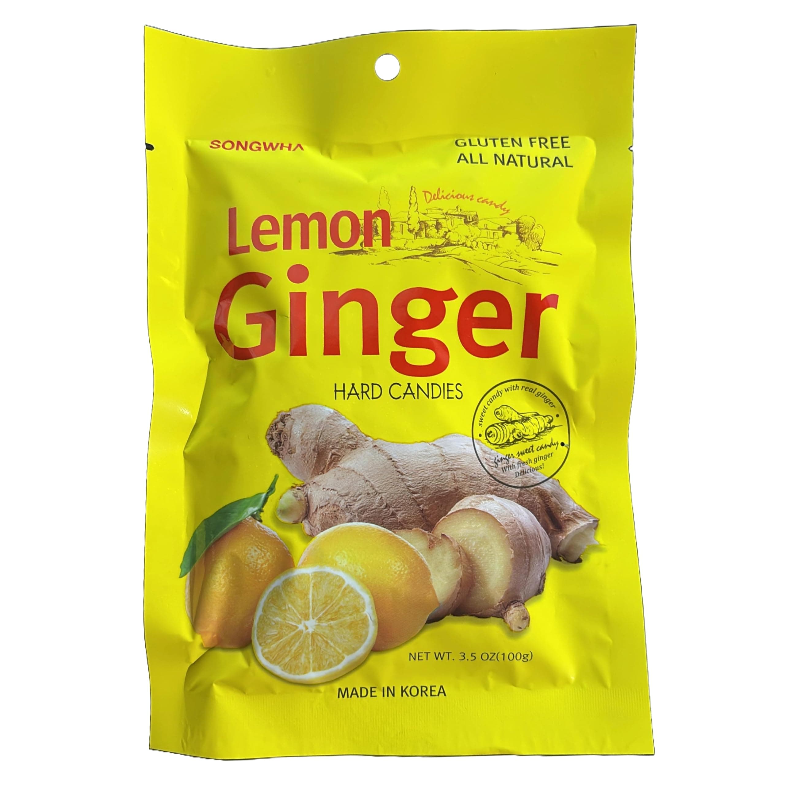 Lemon Ginger Hard Candies, 3.5 Ounce (Pack of 3)