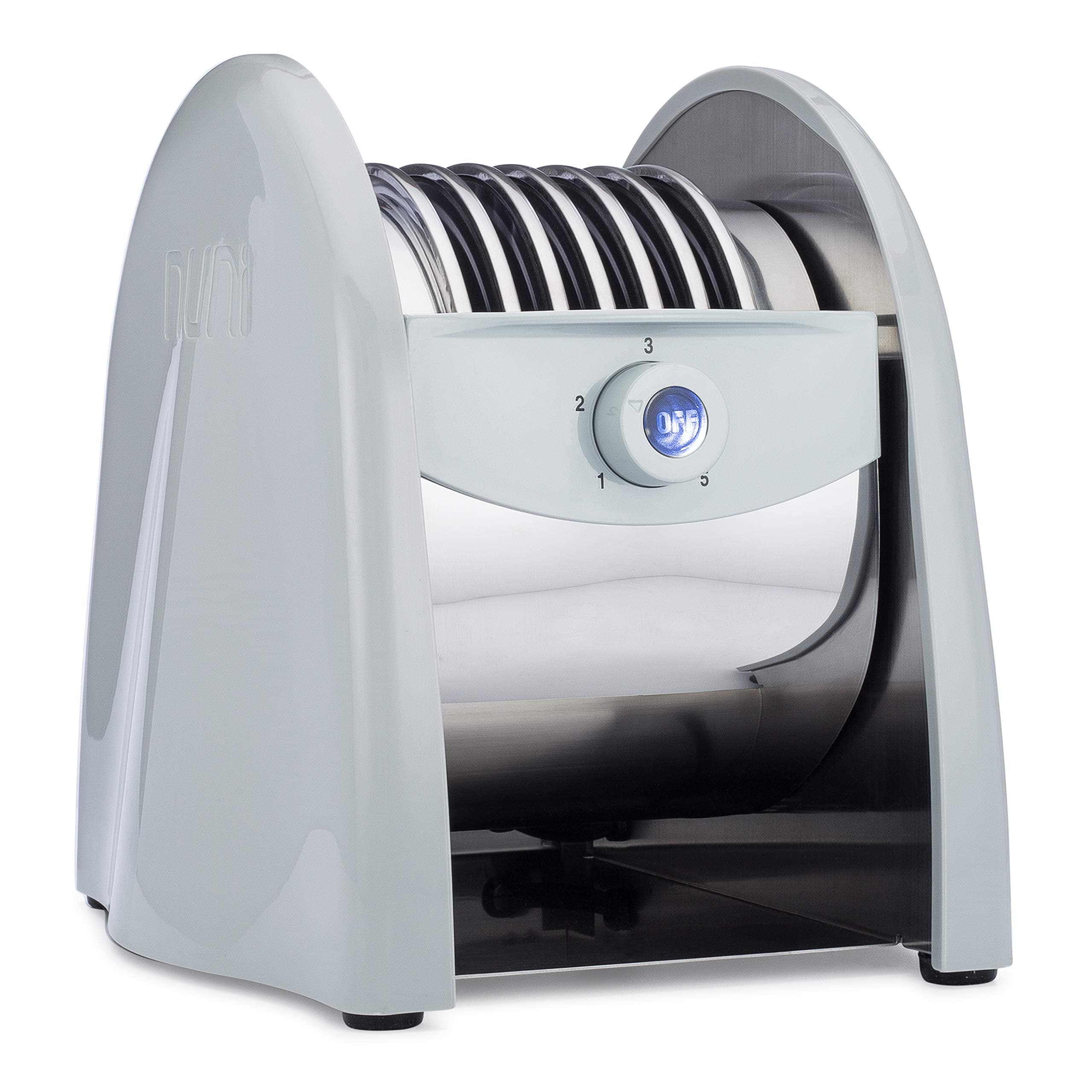 NUNI - World's First Tortilla Toaster (Grey). 6 Hot Tortillas in Less Than One Minute. Easier Than Warming Tortillas On The Stove. Better Than Warming Tortillas In The Microwave. Made For 6-Inch Corn, Flour, & Wheat Tortillas.