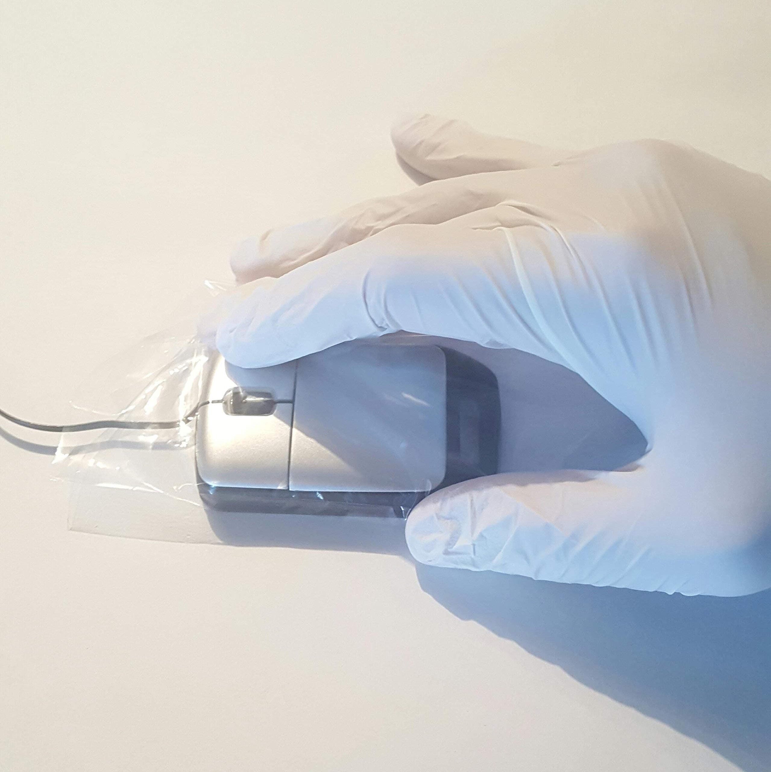 Infection Control Disposable Optic Mouse Cover Barrier Sleeves, Cross Contamination Prevention (Pack of 100)