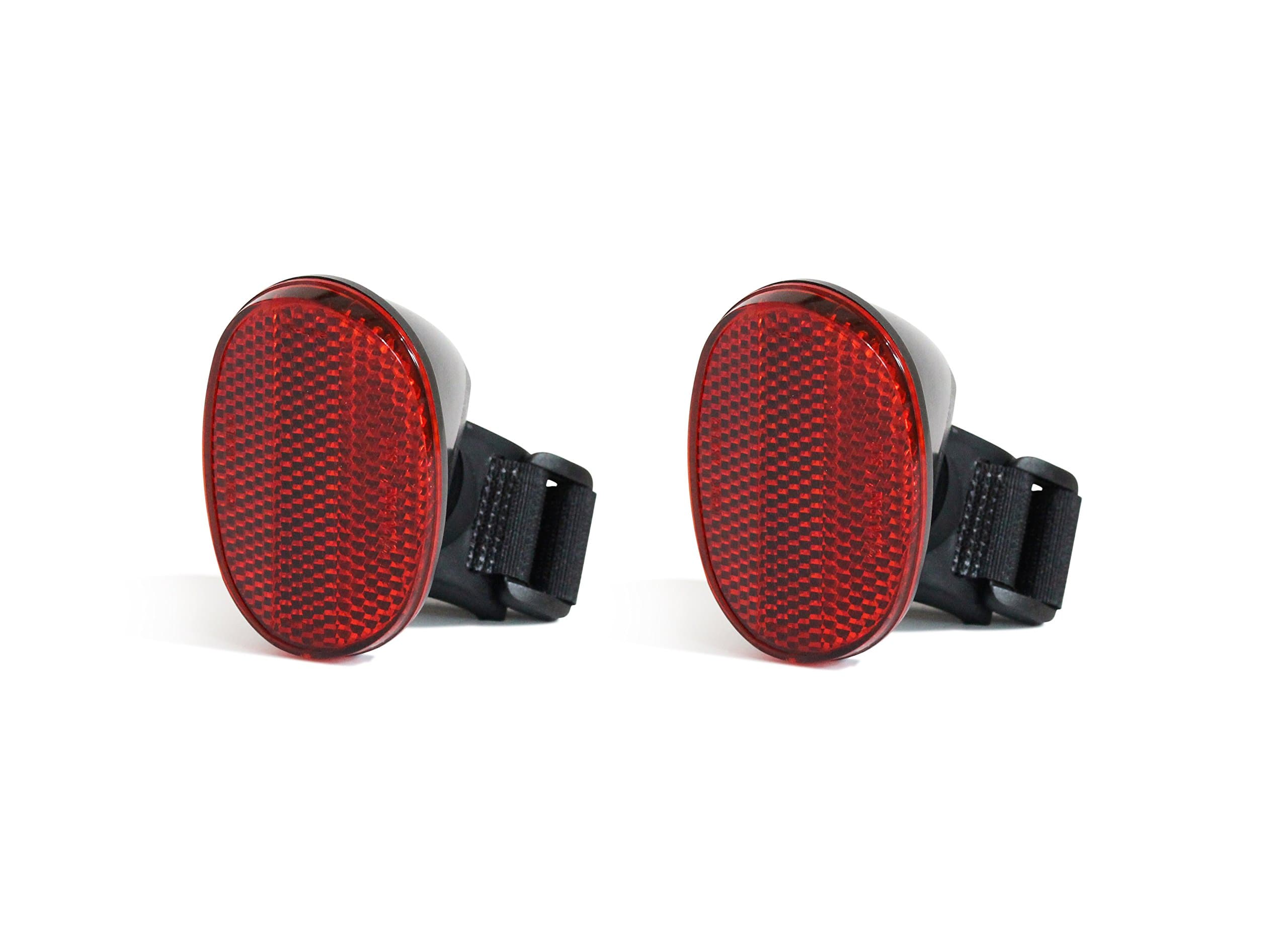 Life Mounts - Bicycle Safety Reflectors - Stay Visible and Stay Safe - Universal Mount for All Bicycle Types - Red Bike Deflector - 360 Rotation