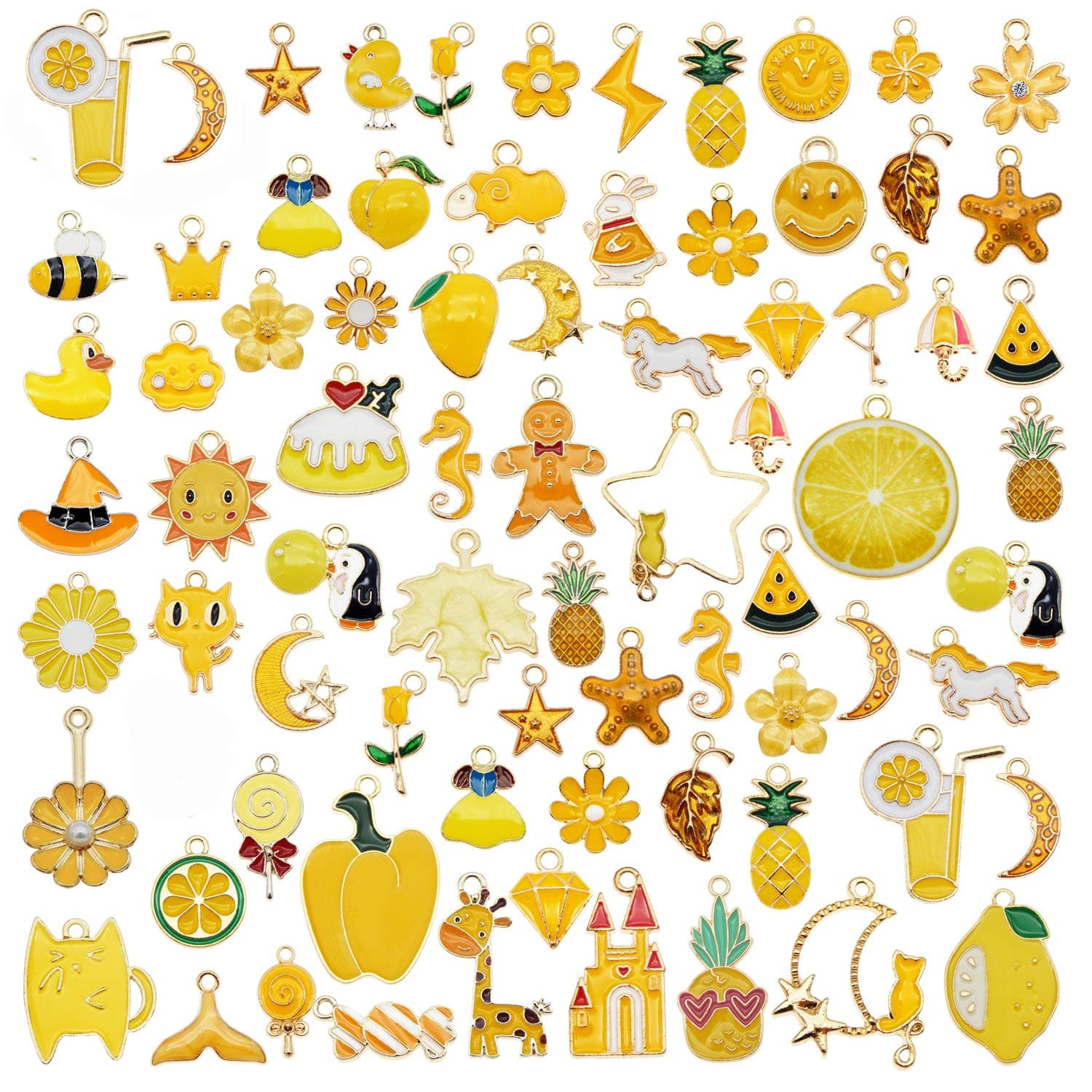 30 Mixed Enamel Charms Pendants For jewelry making Bulk Lot Necklace Earrings Bracelet Craft Finding , Enamel , No Gemstones