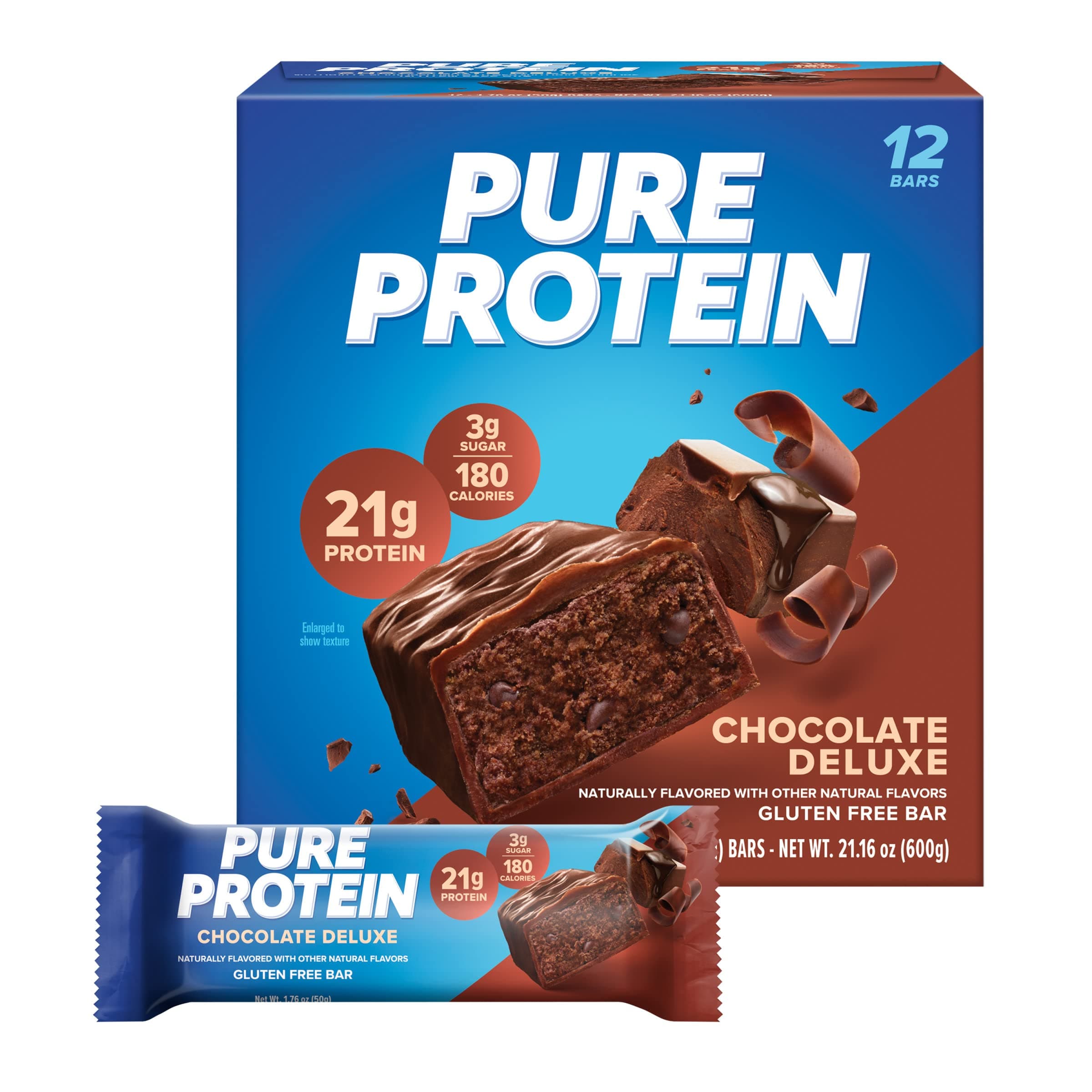 High Protein, Nutritious Snacks Bars, 1.76oz, Pack of 12