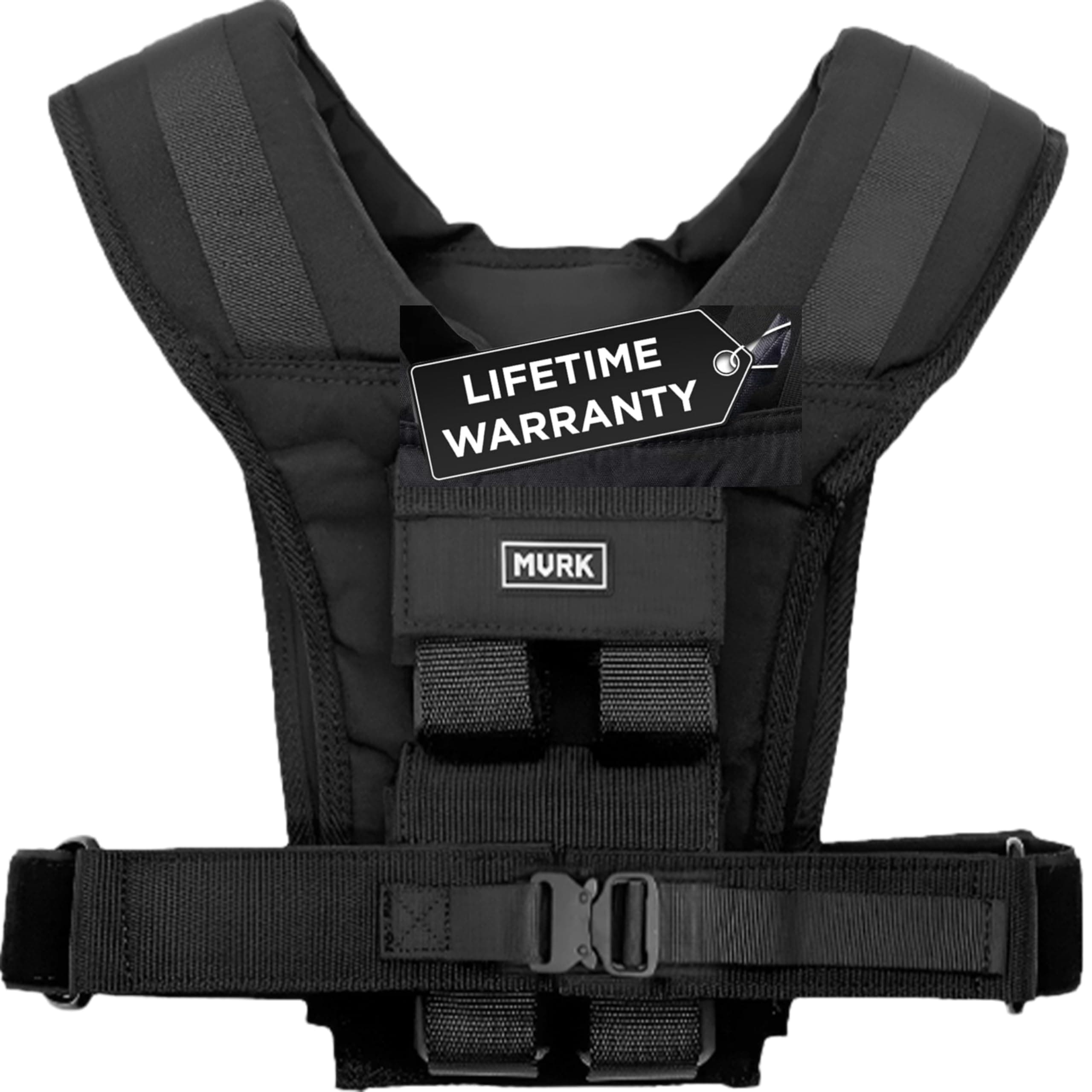 MVRK Weighted Vest Men 15lbs | 25lbs | 35lbs | 45lbs | 65lbs | 80lbs | 100lbs - Weighted Workout Vest With Removable Iron Weights, Heavy Duty Weighted Exercise Vest For Functional Training & Calisthenics - Weight Vest for Men