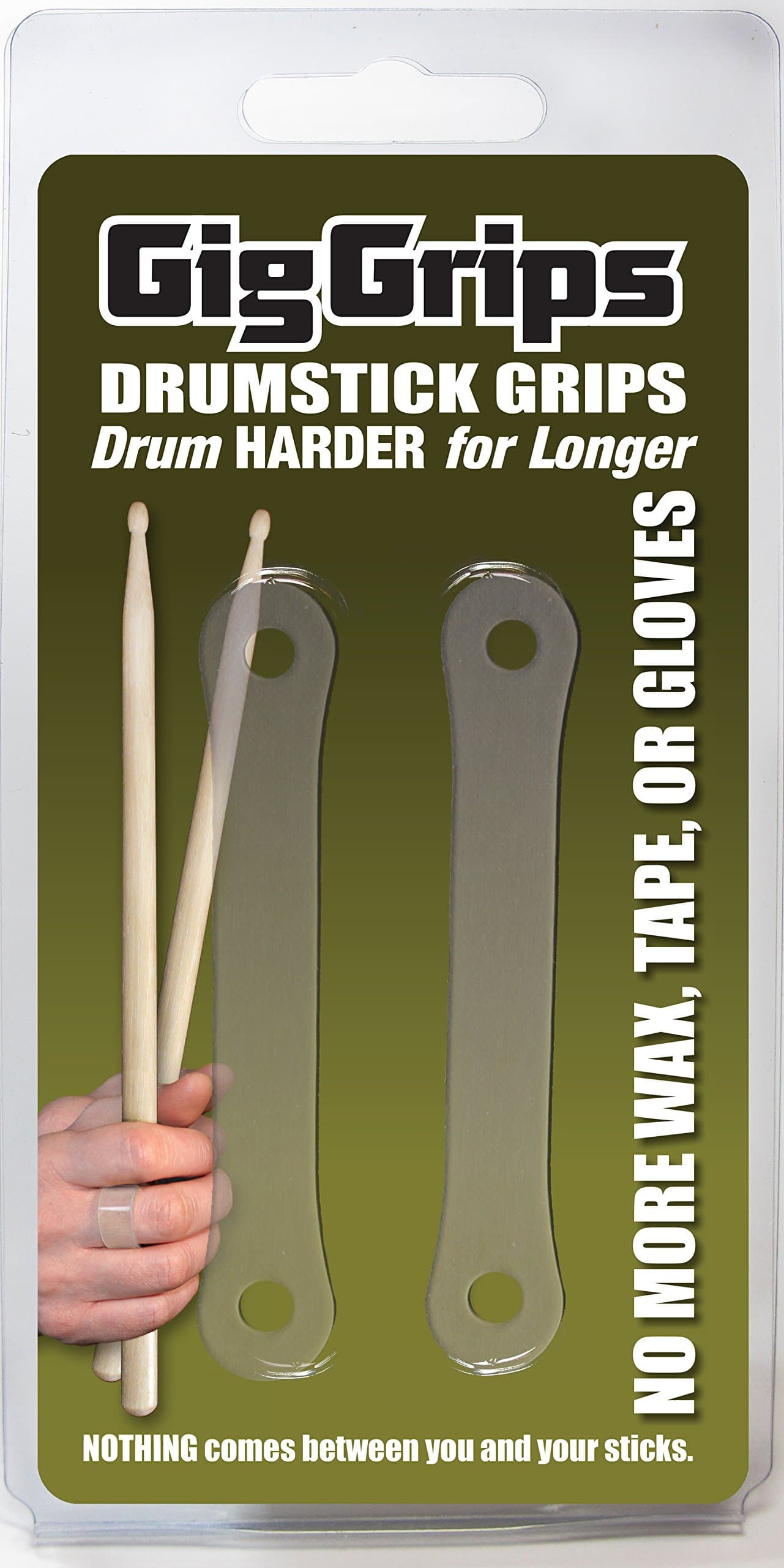The Original Gig Grips Drumstick Grips - Transparent
