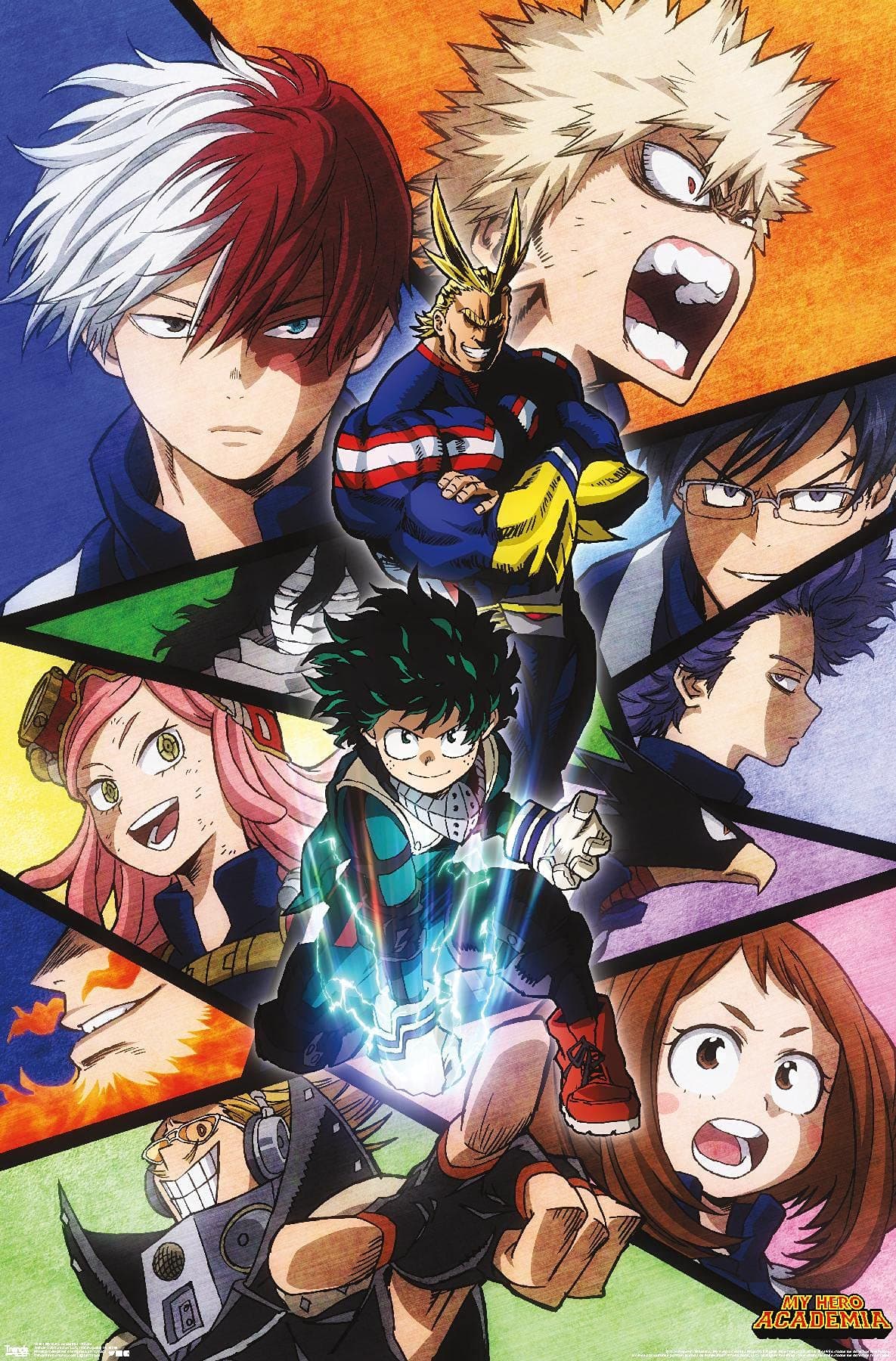 My Hero Academia-Faces Wall Poster, 22.375" x 34", Unframed Version, Bedroom