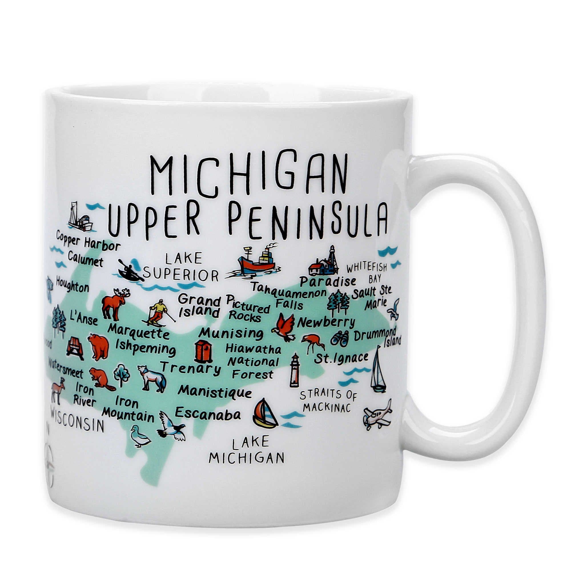 PDTXCLS Canoly XGATML My Place Michigan Upper Peninsula Jumbo Mug