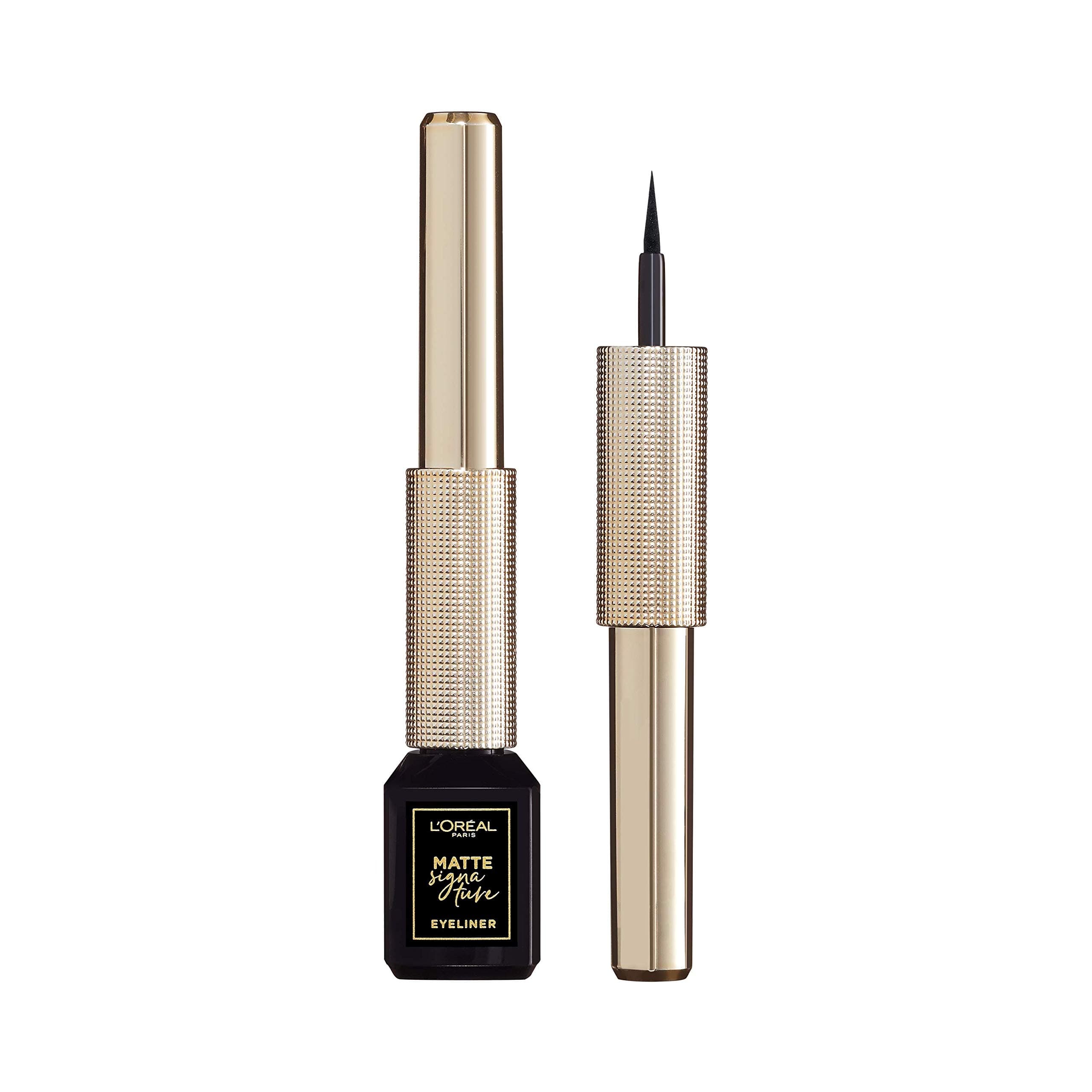 L'Oréal Paris Eye Liner, Ultra-Precise Tip, Waterproof, Fade-Proof and Smudge-proof, Matte Signature, Black, 19g