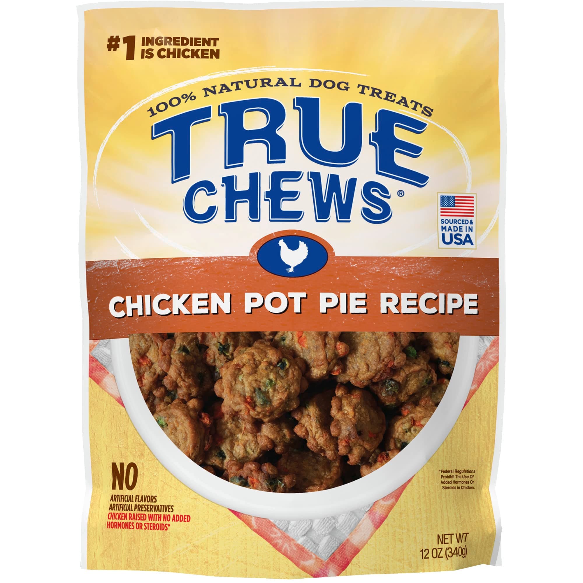 Blue BuffaloTrue Chews Natural Dog Treats Chicken Pot Pie Recipe, 12 oz bag