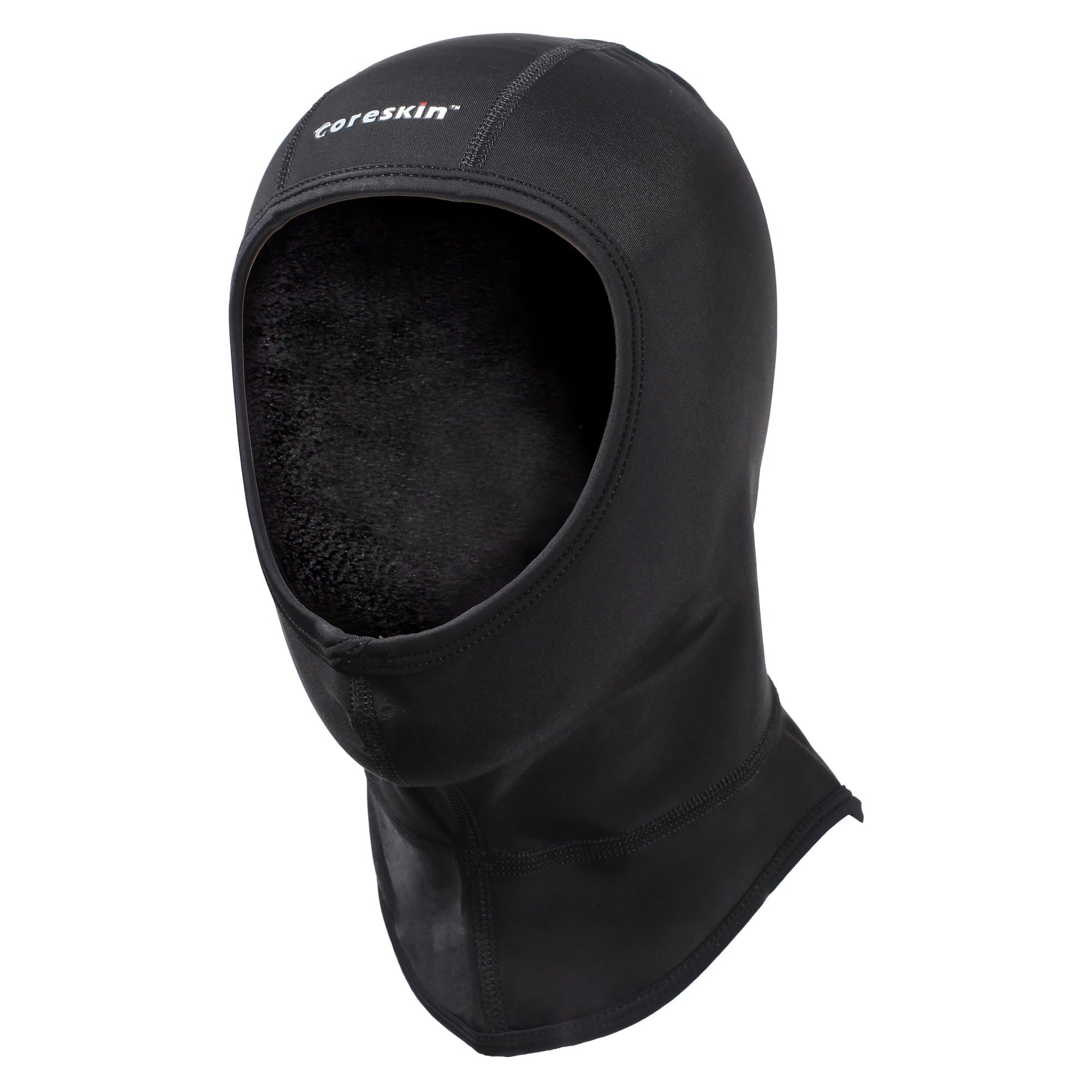Coreskin Wetsuit Dive Hood 3mm Warm 4 Way Stretch, Flow Vent No Trapped Air Face Seal for Water Sports in Cold (L Size)