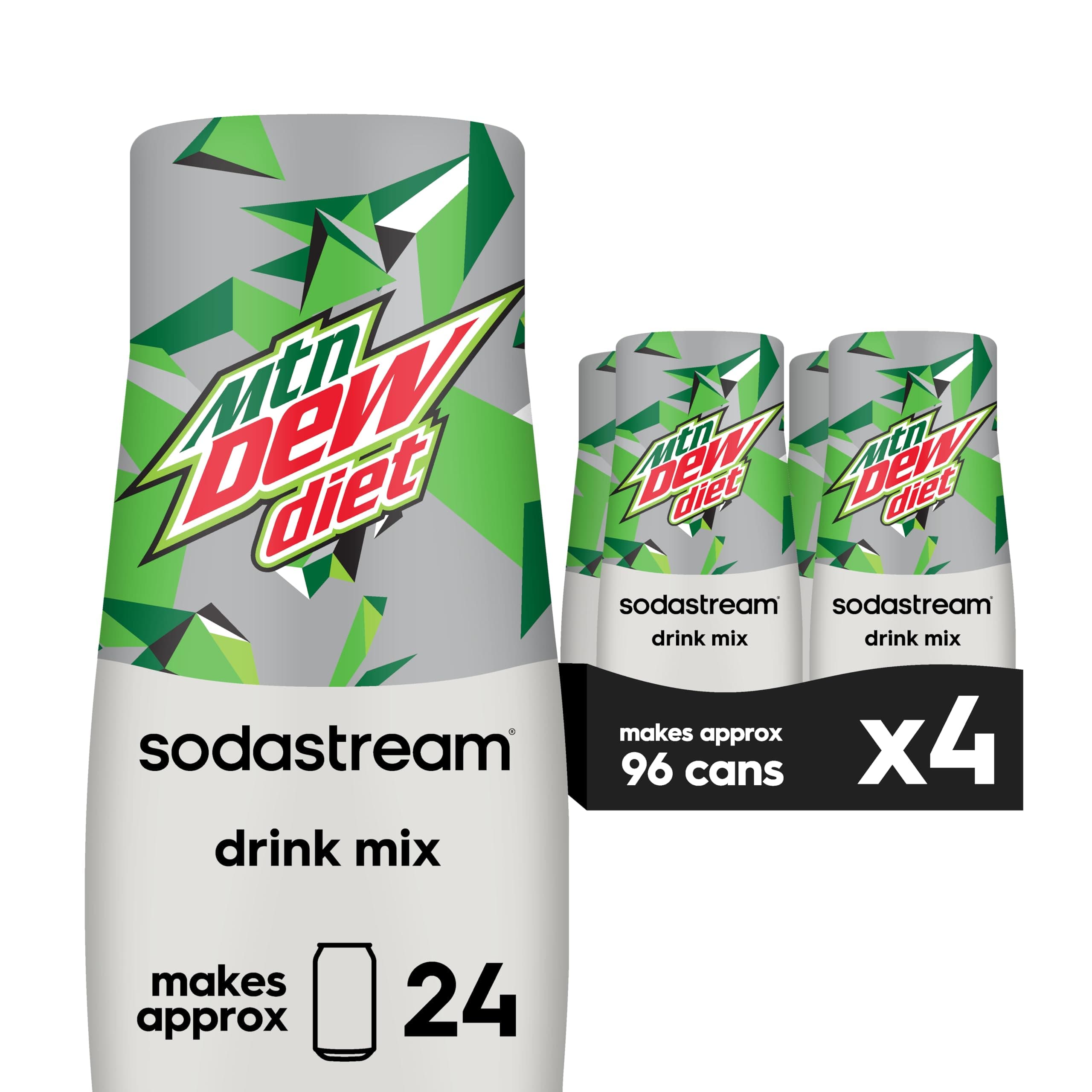 SodaStream® Diet Mountain Dew® Soda Drink Mix, 14.9 Fl Oz (4 Pack)