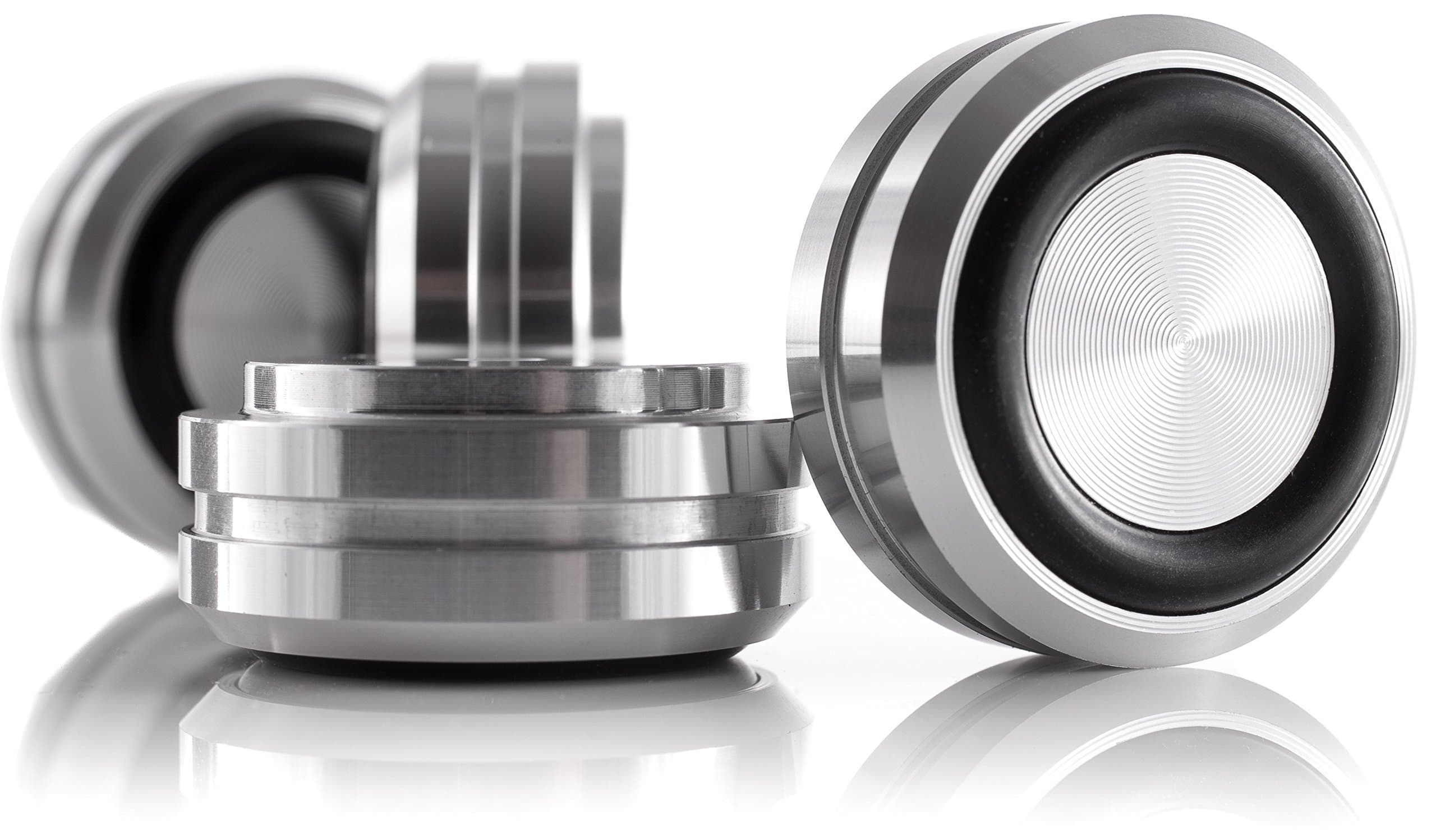 Hifi Lab Aluminium Feet solid 30x14 Alu Audio Enclosure Feet silver Absorber 4x