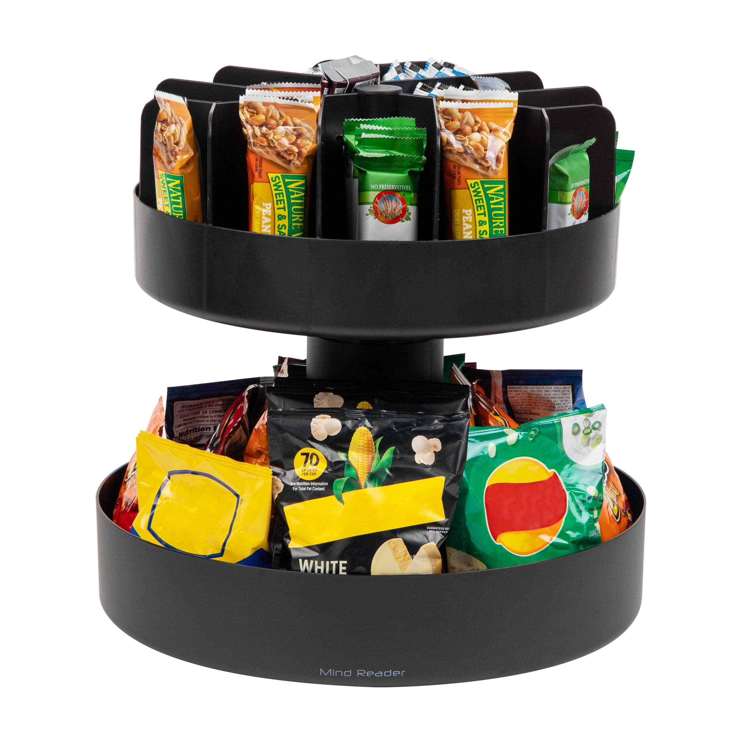 Mind Reader 14 x 14.5 Round SNACKCAR-BLK
