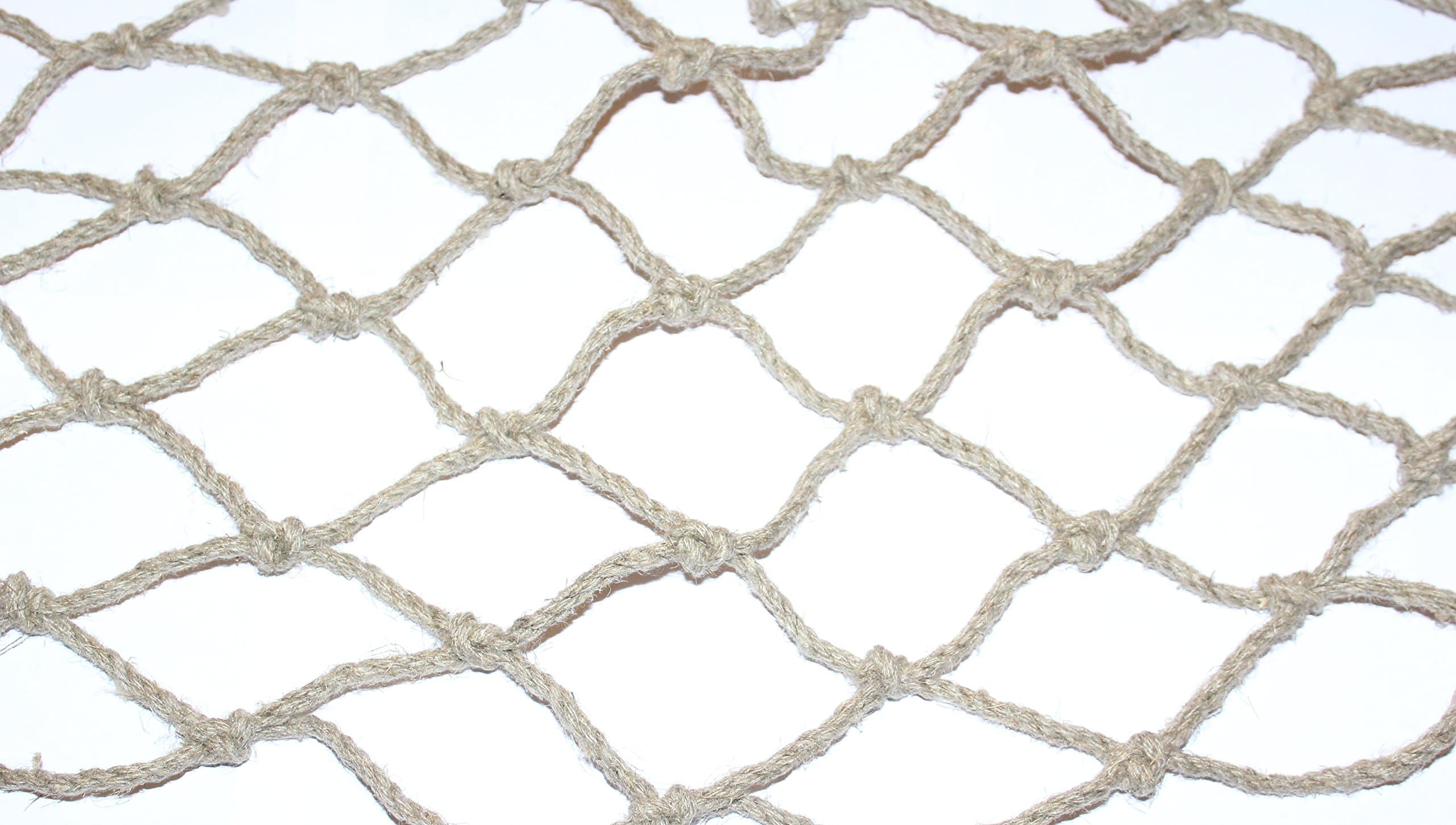 MIXTRADER Garden Netting Natural Linen Ø3mm 70x70mm Anti Bird Decor Horse Slow Feeder Pond Protection (1m x 1m)