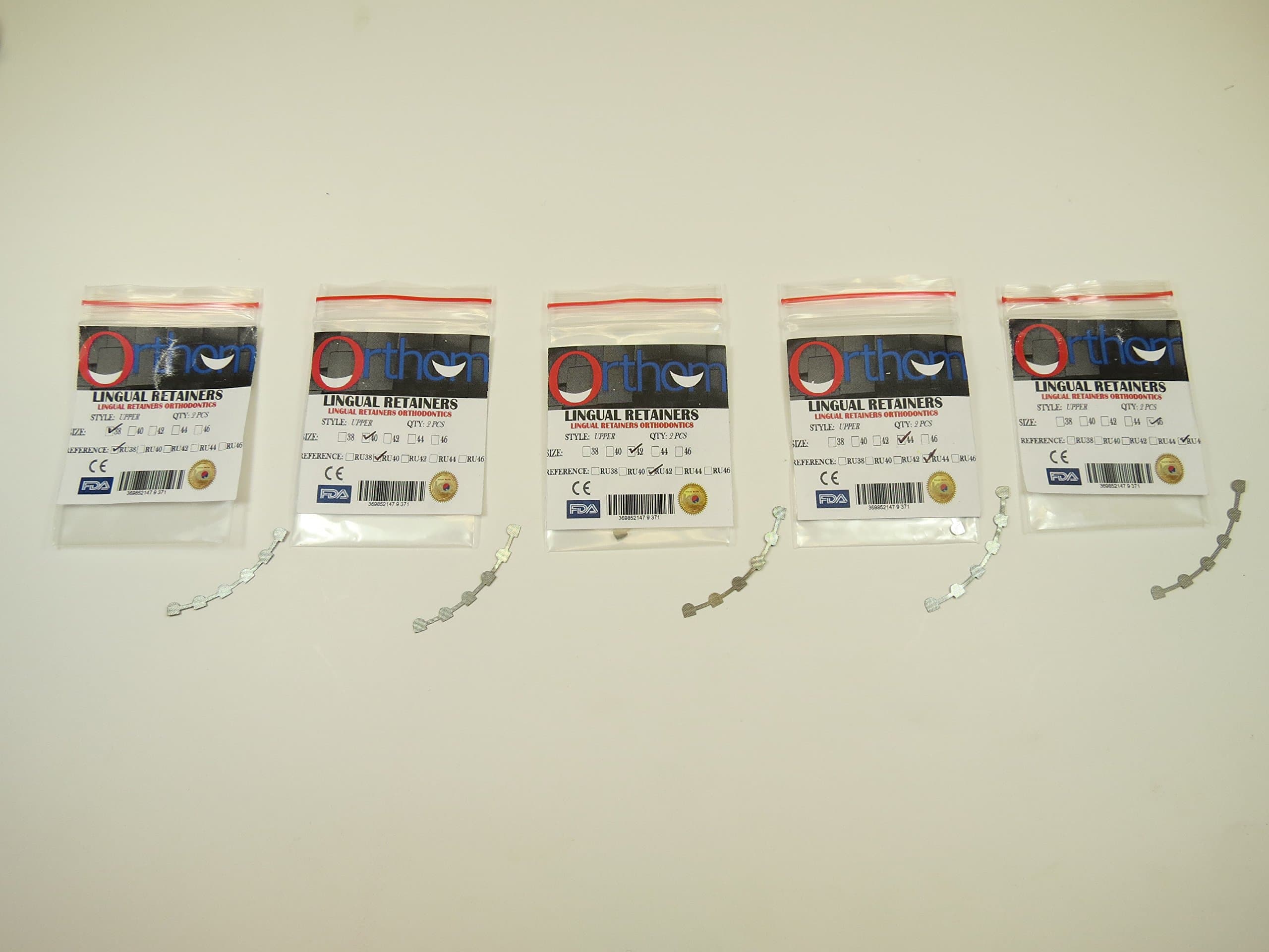 Dental Lingual Retainer Bonding Upper 3-3 Assorted with Mesh Kit / 10 ORTHOM