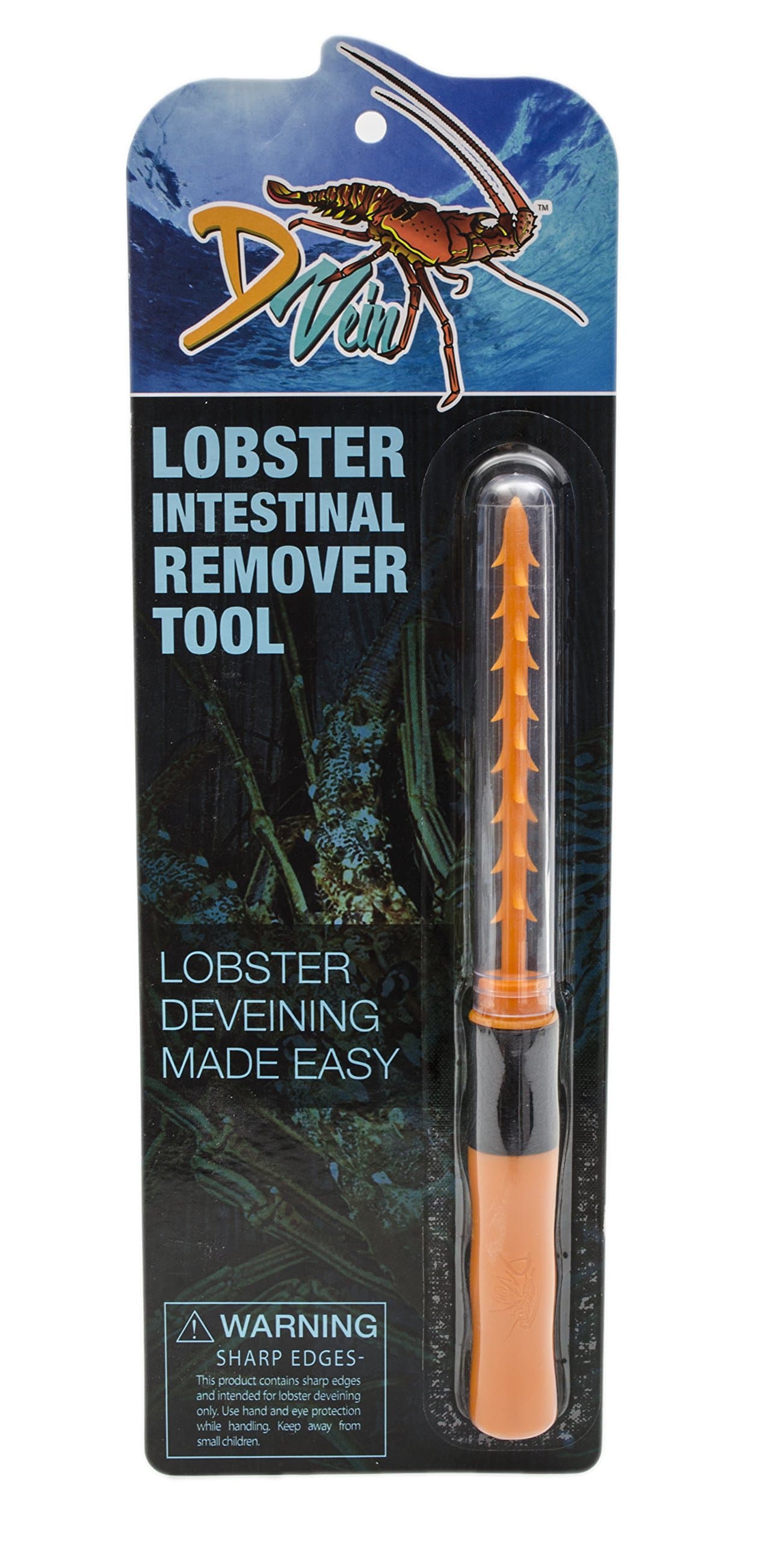 D Vein Lobster Deveiner - Simple to Use Lobster Cleaner Tool - Perfect for Divers and Lobster Lovers to Use with Lobster Crackers, Lobster Picks and Lobster Kits