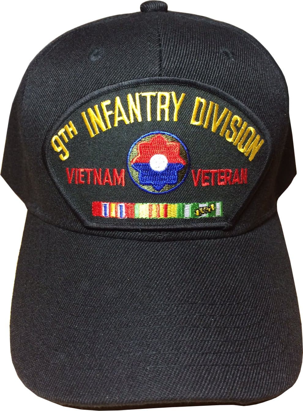 U.S. Army 9th Infantry Division Vietnam Veteran Cap w/ Free U.S. Flag Lapel Pin