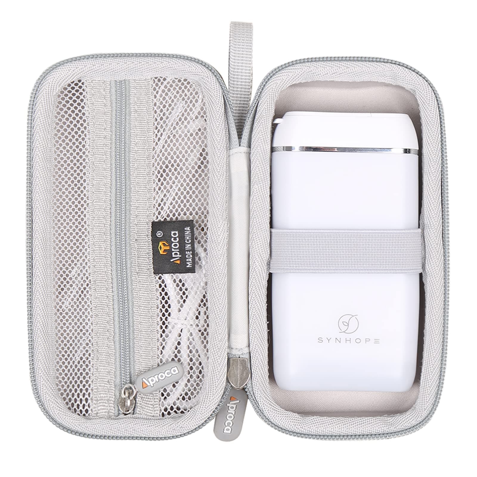 Aproca Case Compatible with SYNHOPE Water Flosser Oral Irrigator Water Teeth Cleaner Pick, Portable Storage Bag for Accessories -Grey (Case Only)