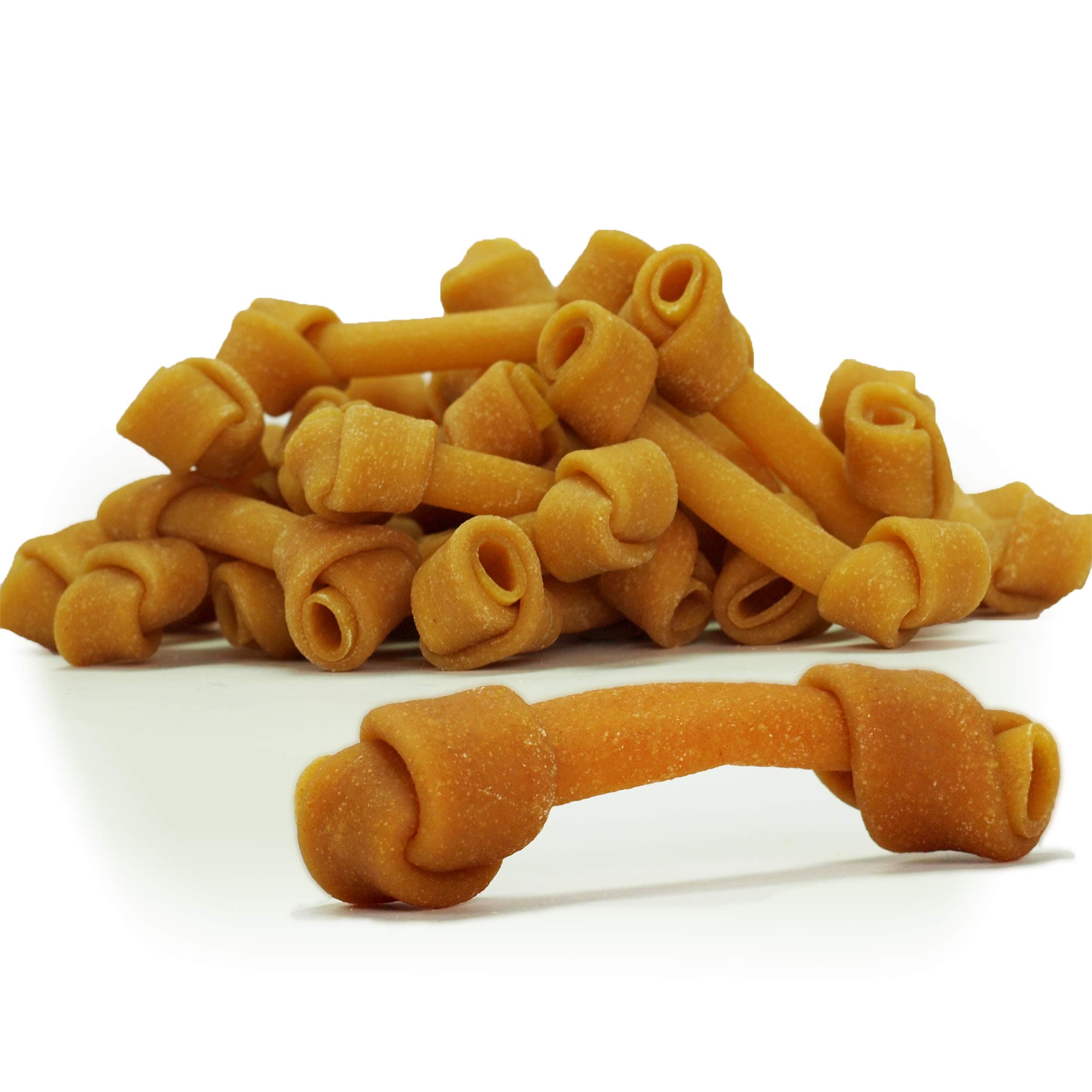 Himalayan Knotted Cheese Bone Bulk | Large | 6-7 Inches for Dogs 50-100 lbs
