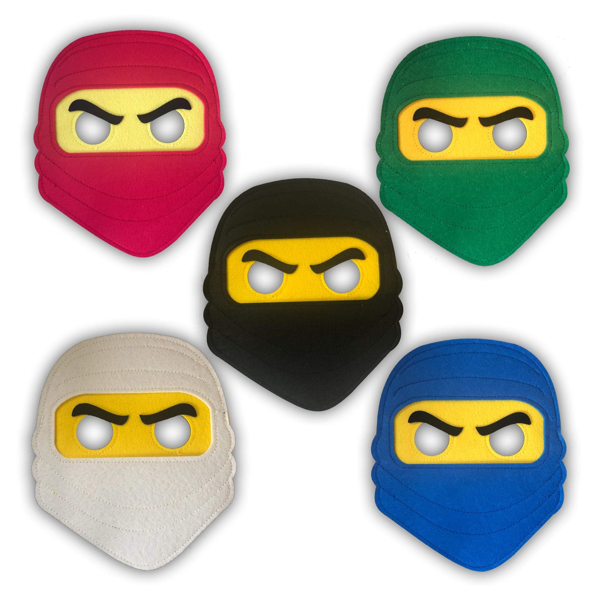 Ninja themed felt masks