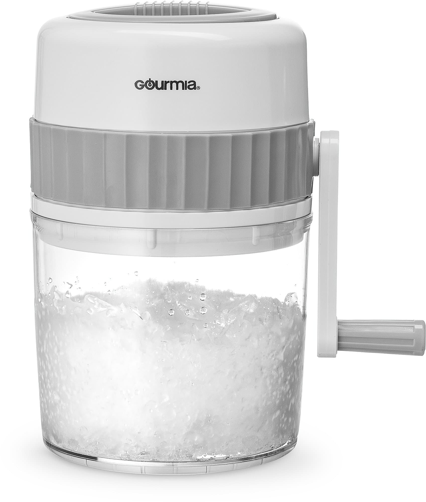 Gourmia GIC9635 Ice Shaver – Manual Hand Crank Operated Ice Breaker with Stainless Steel Blades for Fast Crushing – BPA Free
