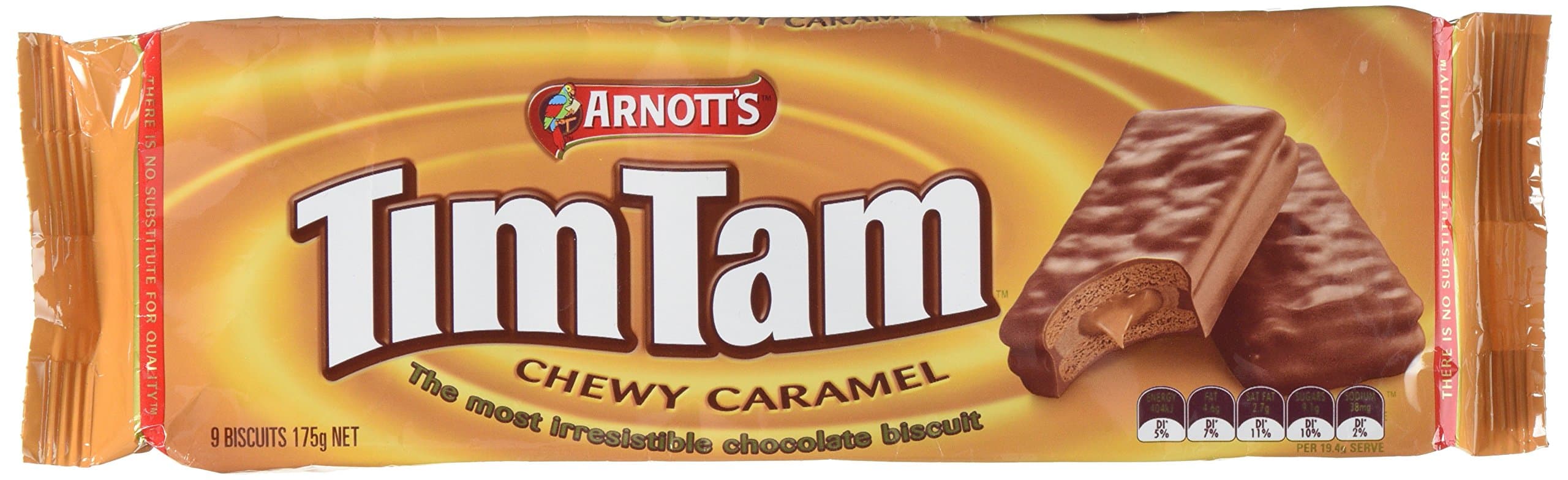 TimTams Arnott's Chewy Caramel Biscuit, 175 g