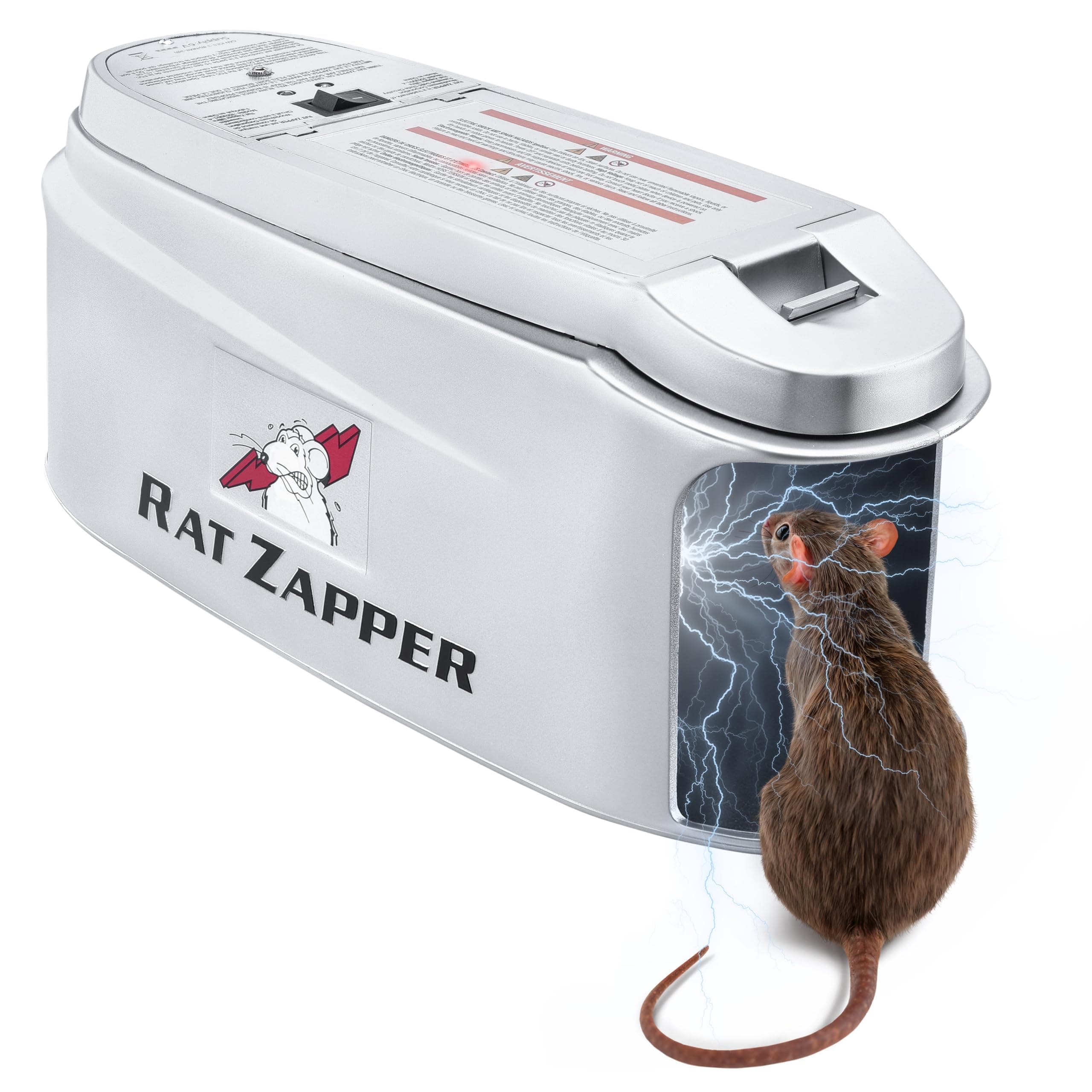 Rat Zapper - Electric Mouse Traps Indoor for Home - Safe and Effective Rat Killer - Electronic Mouse Trap Zapper Reusable and No Touch - Rodent Killer Outdoors & Indoor