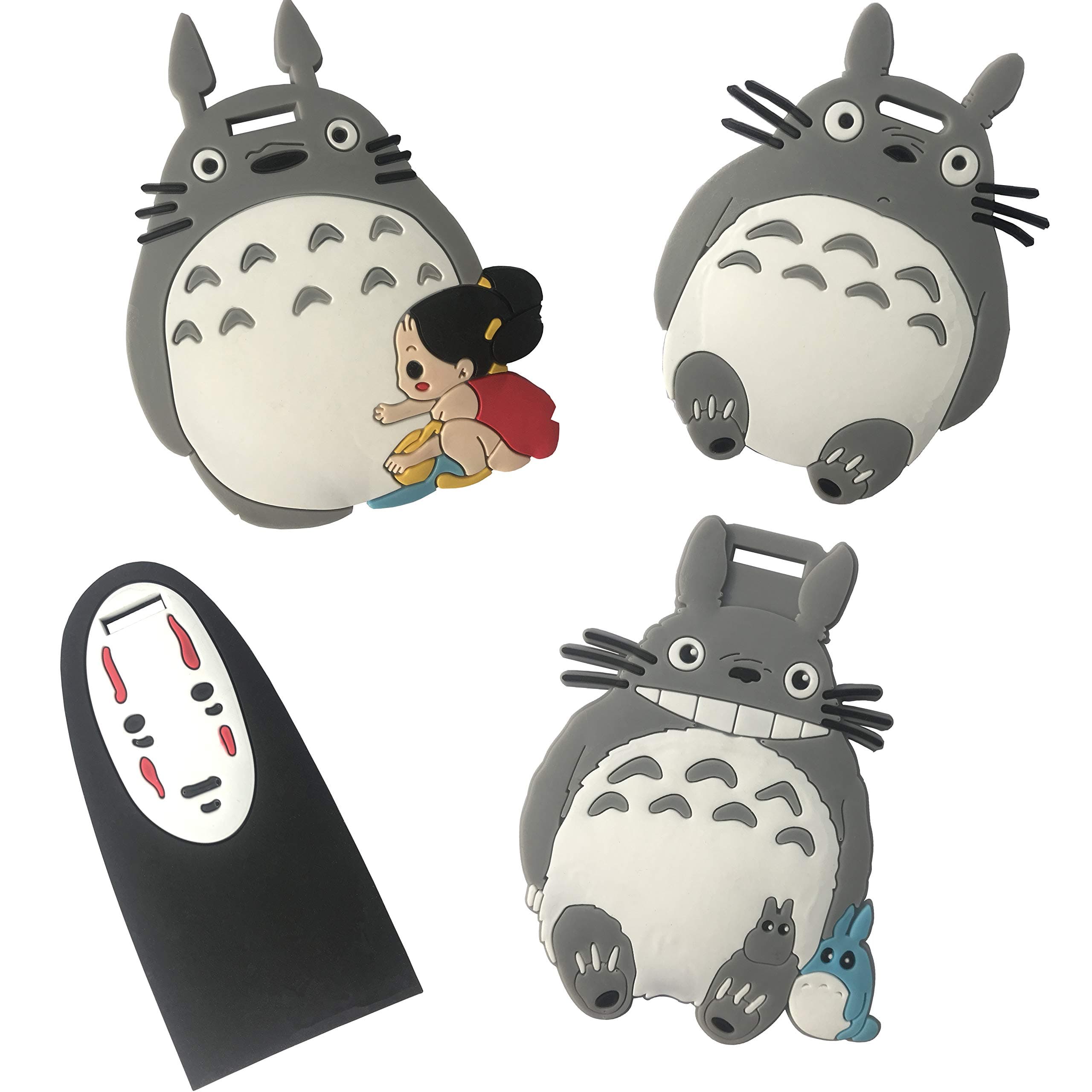 Totoro Travel Luggage Tag For Bags With Adjustable Strap - Set of 4