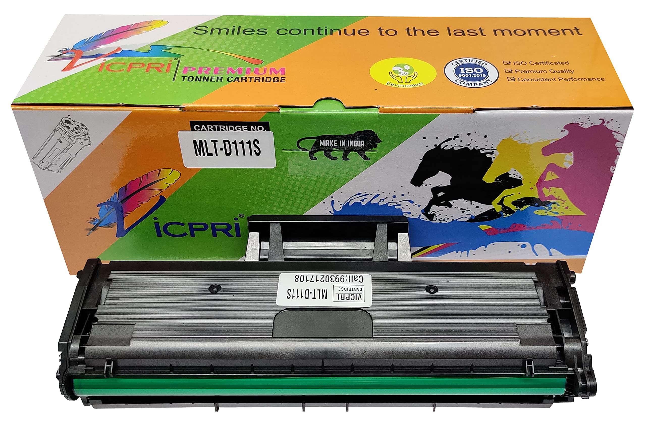 VICPRI MLT-D111S / MLT D111S / 111S / 111 Premium Toner Cartridge Compatible with Samsng M2020W, SL-M2022 / SL-M2022W / SL-M2070 / SL-M2070W / SL-M2070FW / SL-M2071 / SL-M2071W (VICPRI-MLT-D111S Cartridge)