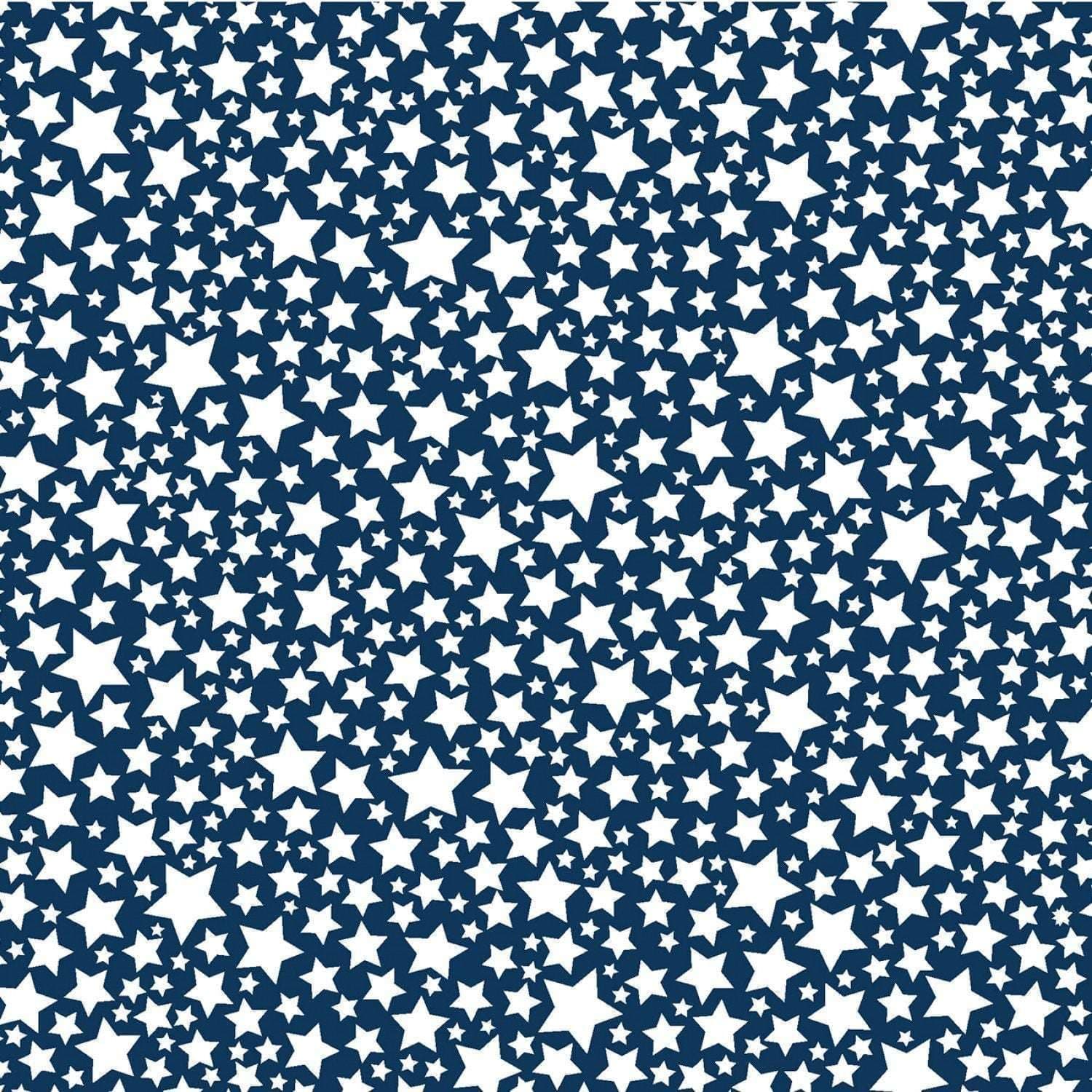 Super Fred Starlettes Glow In The Dark Navy, Fabric by the Yard