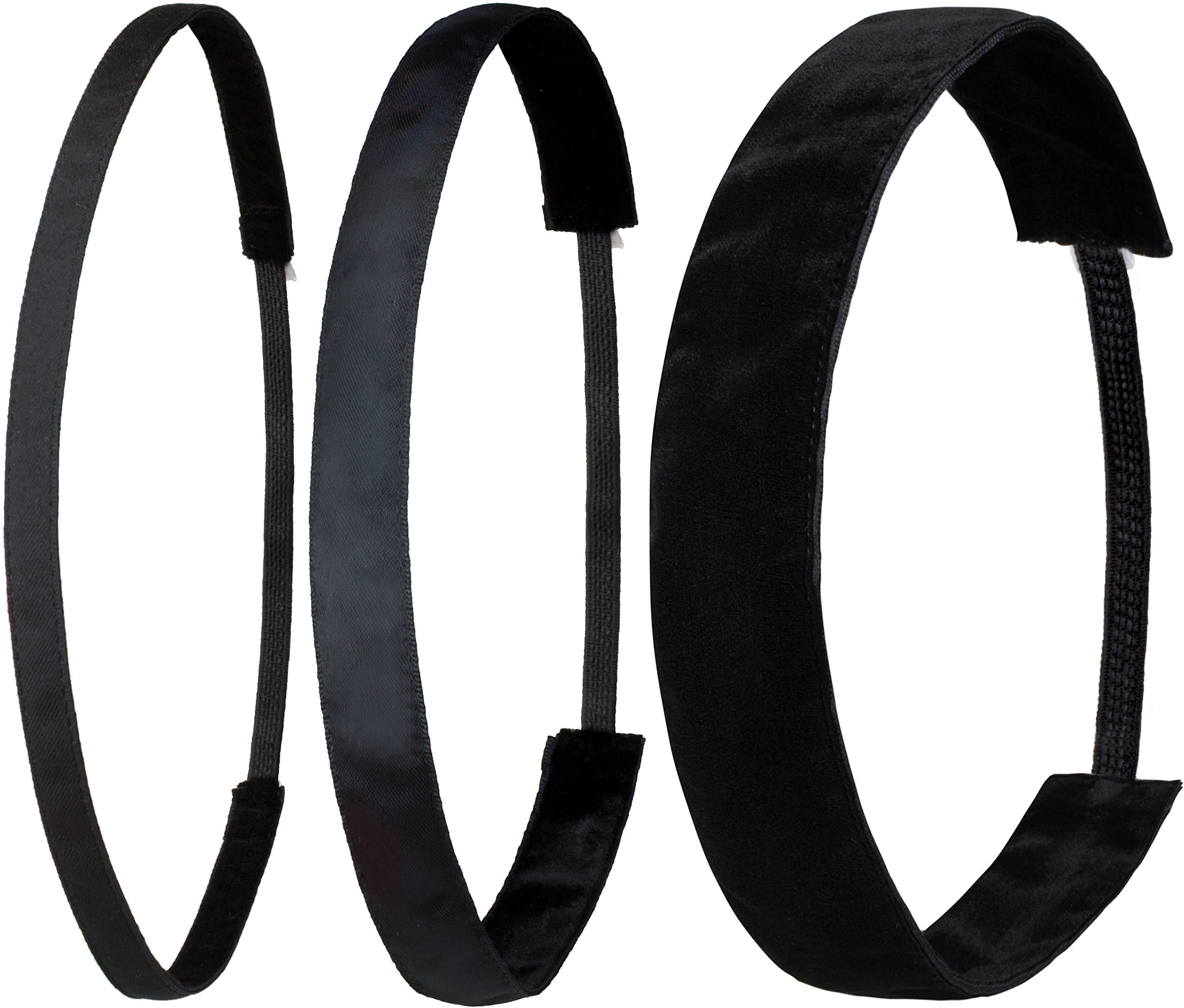 Ivybands | The non-slip Headband | Black | SuperThin Extra Wide | 1 Size, Classic Black, Black | IVY003 IVY001 IVY026