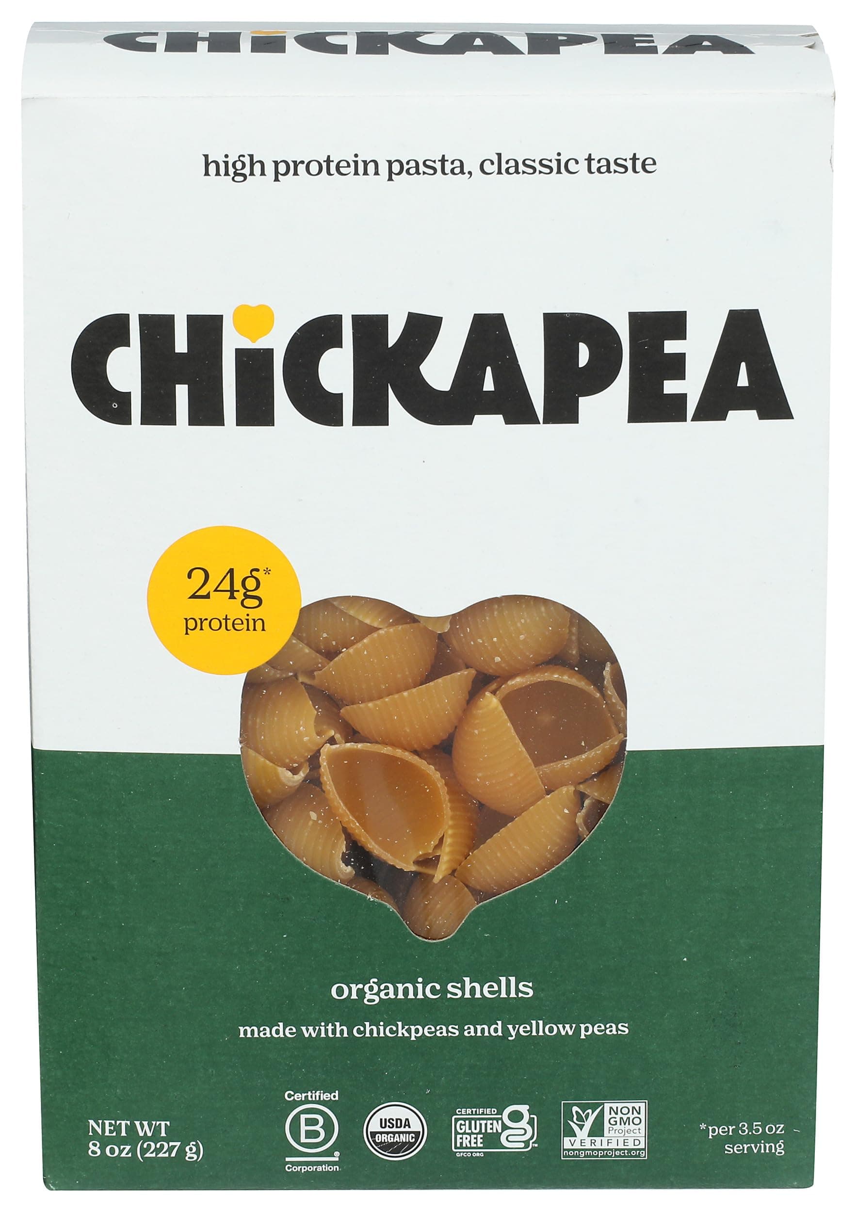 Organic Chickpea And Lentils Shells - Vegan Pasta With 23 Grams of Protein and 11 Grams of Fiber - Non GMO