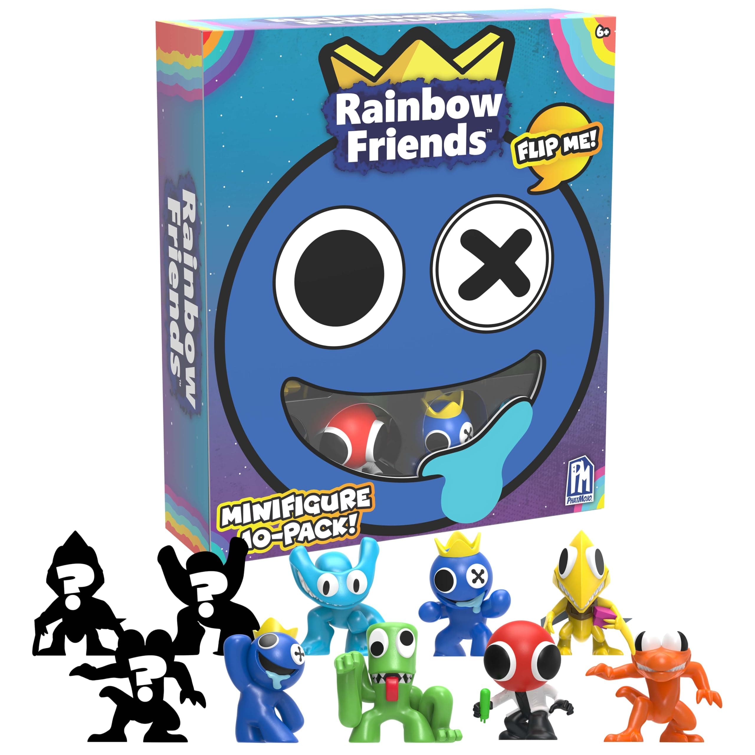 Rainbow Friends - Minifigure 10-Pack Collector Set (10 Collectible Figures, Series 2)