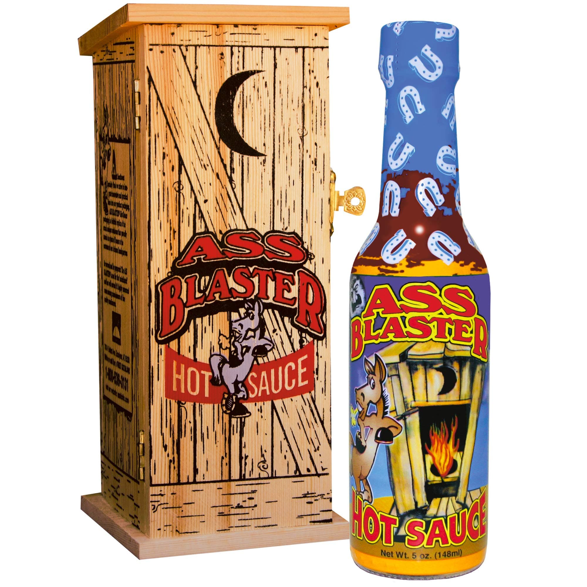 Premium Gourmet Hot Sauce Bottle with Outhouse Box - Ultimate Habanero Hot Sauce Gift Set - Perfect for Christmas Gifts for Spicy Food Lovers - Try if you dare!