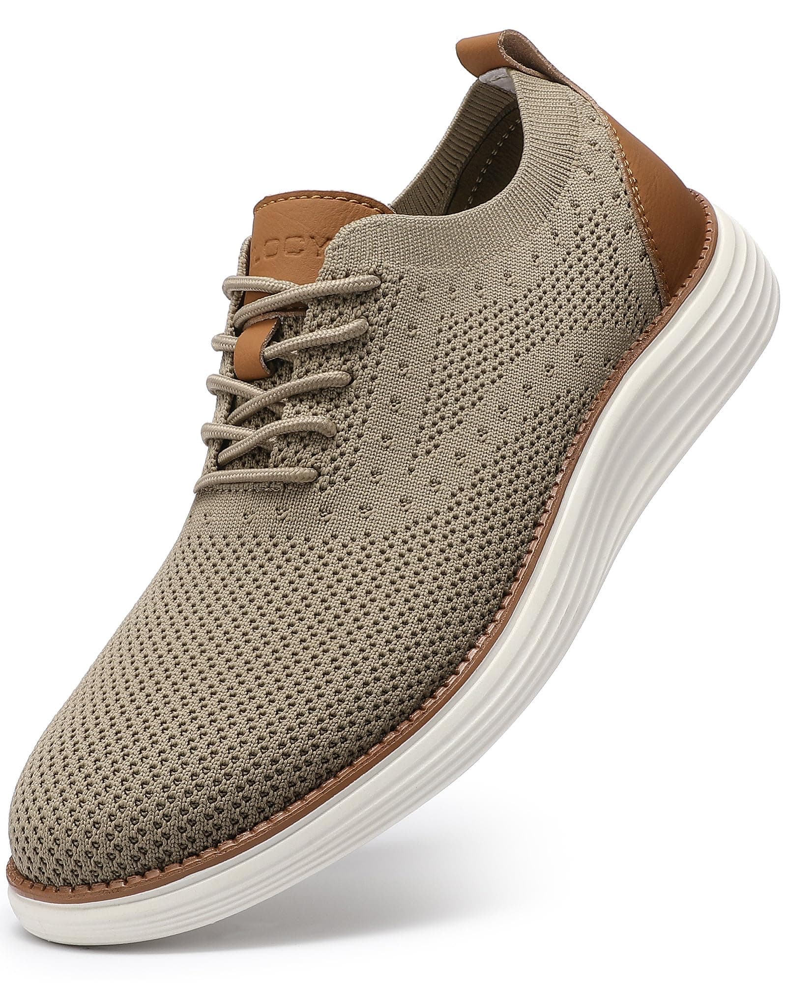 - Men's Casual Dress Sneakers Lace-Up Oxfords Business Mesh Breathable Walking Shoes Tennis Comfortable