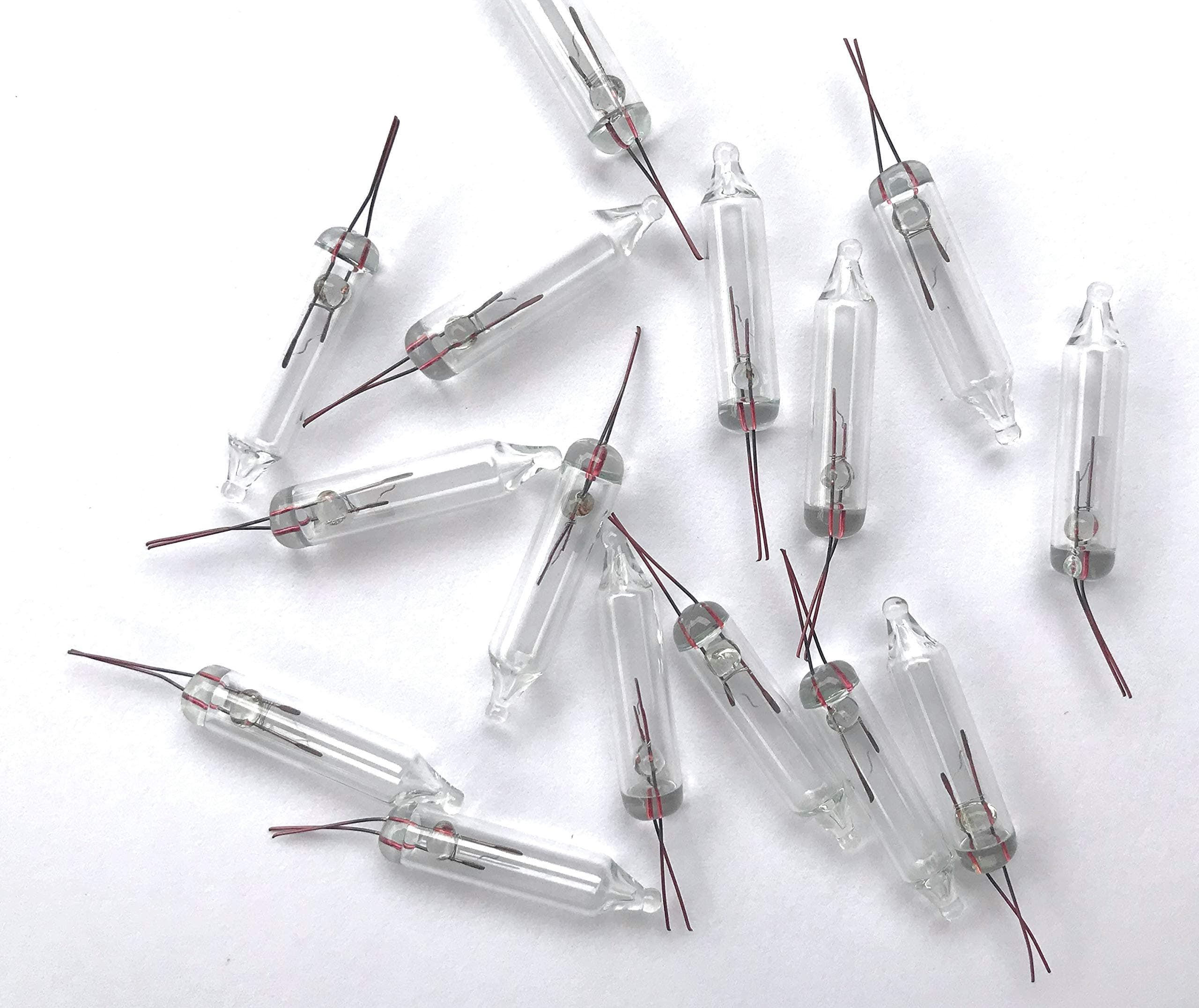 100 Clear Replacement Mini Light Bulbs - 6 Volts - Clear Bulbs - NO Base - Christmas