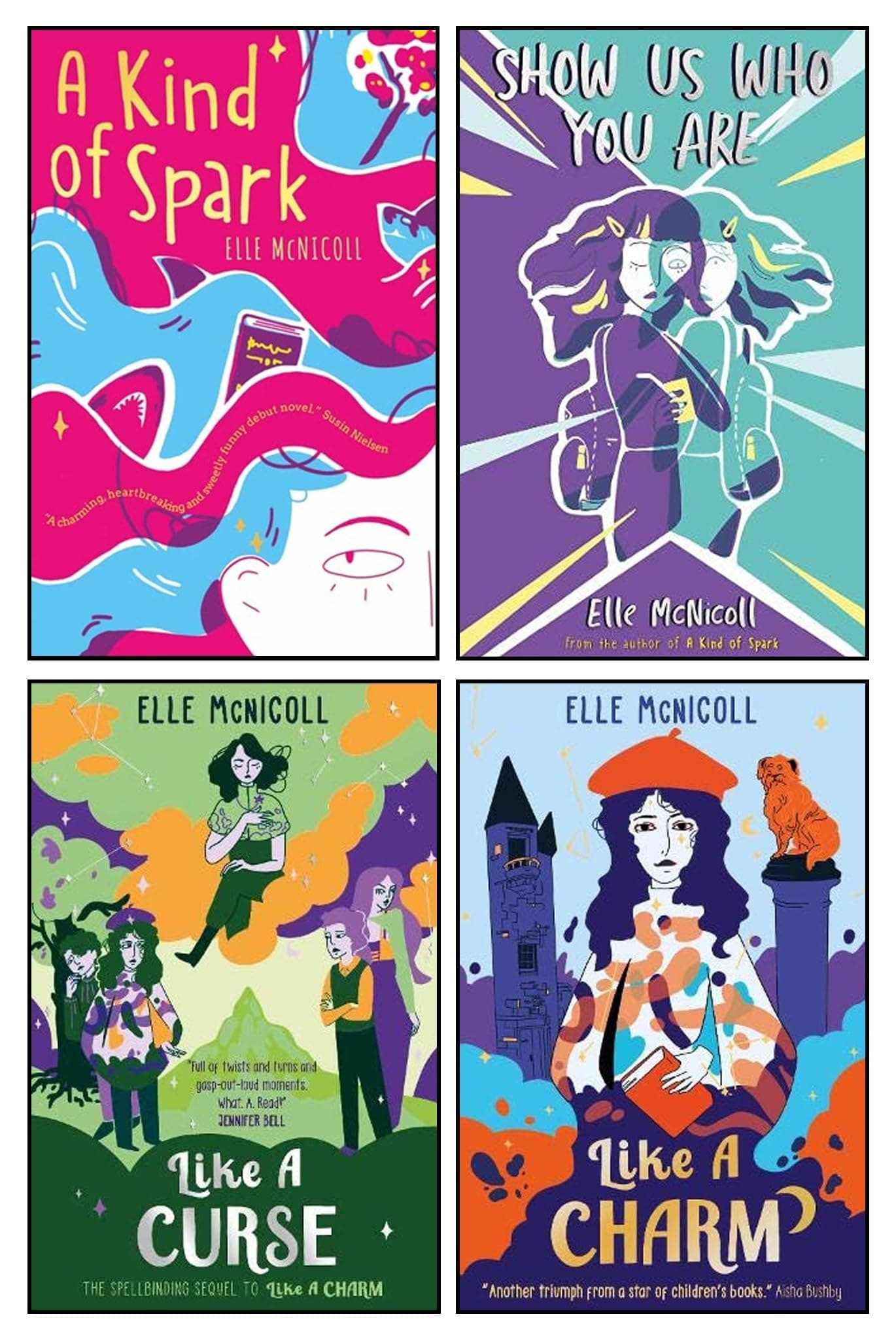Elle McNicoll 4 Books Collection Set (A Kind of Spark, Show Us Who You Are, Like A Charm & Like A Curse)
