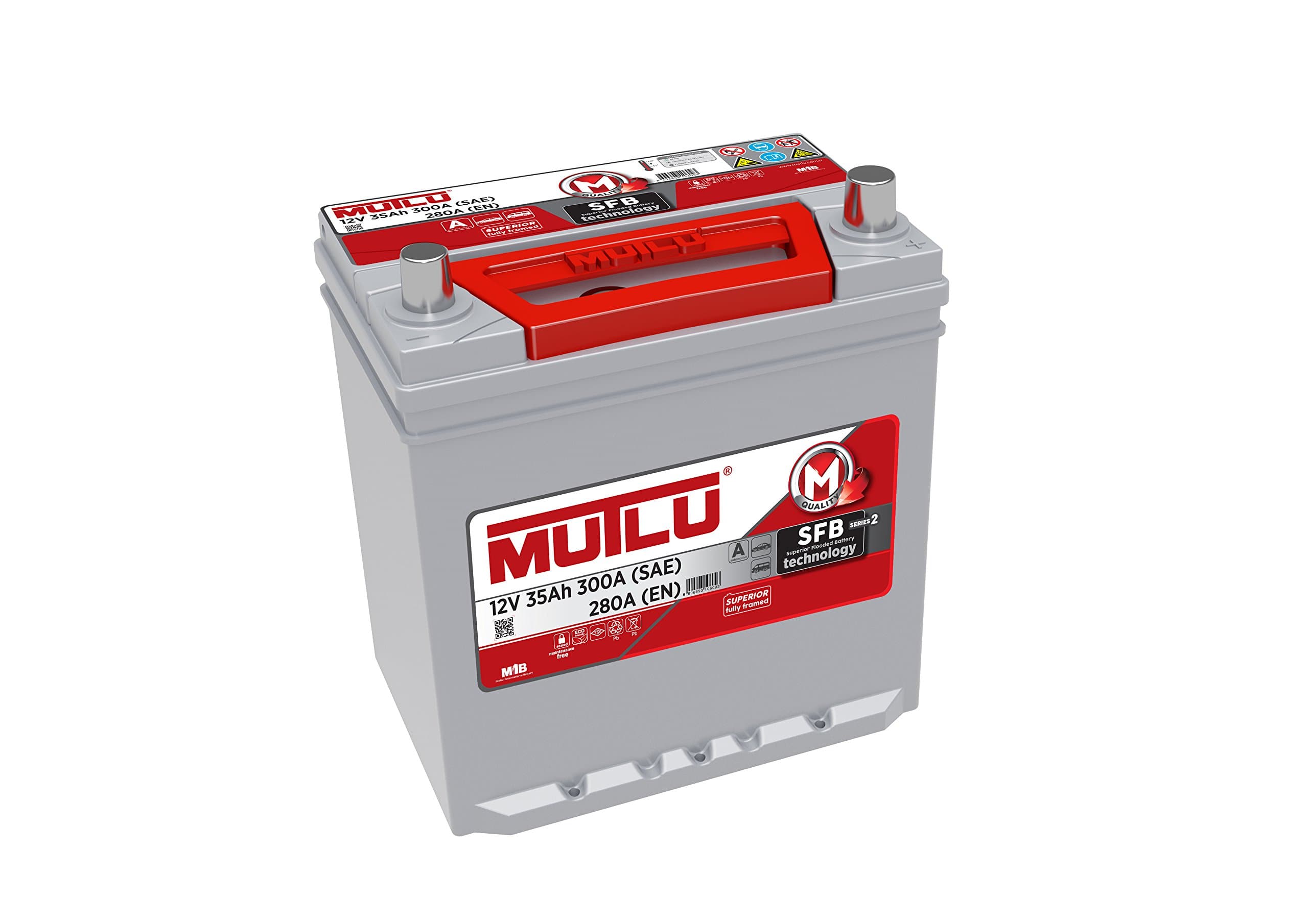 Mutlu 055 Series 2 Car Battery 12V 35Ah 300A (SAE) 280A (EN)