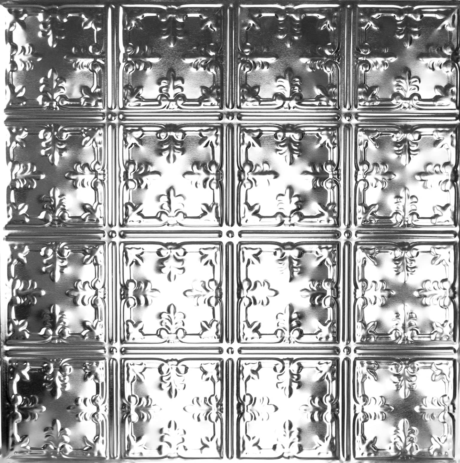 5 pcs of Tin Ceiling Tile #121, Unfinished Nail-up for Tin Backplash or Ceiling