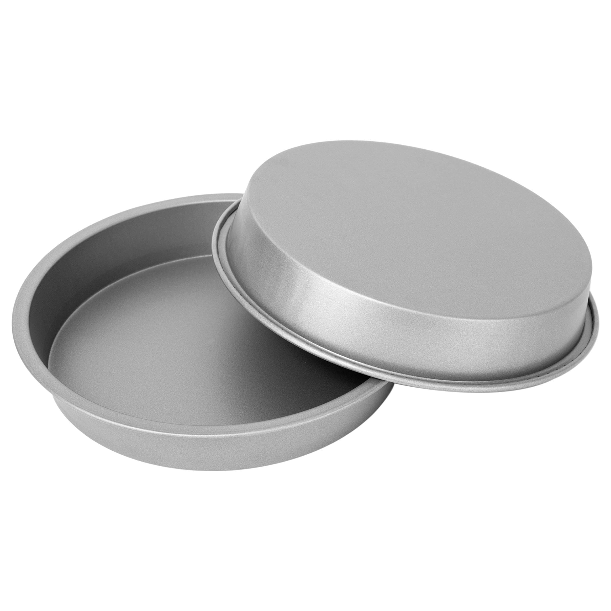 OvenStuff G & S Metal Products Company Nonstick Round Cake Baking Pan 2 Piece Set, 9", Gray