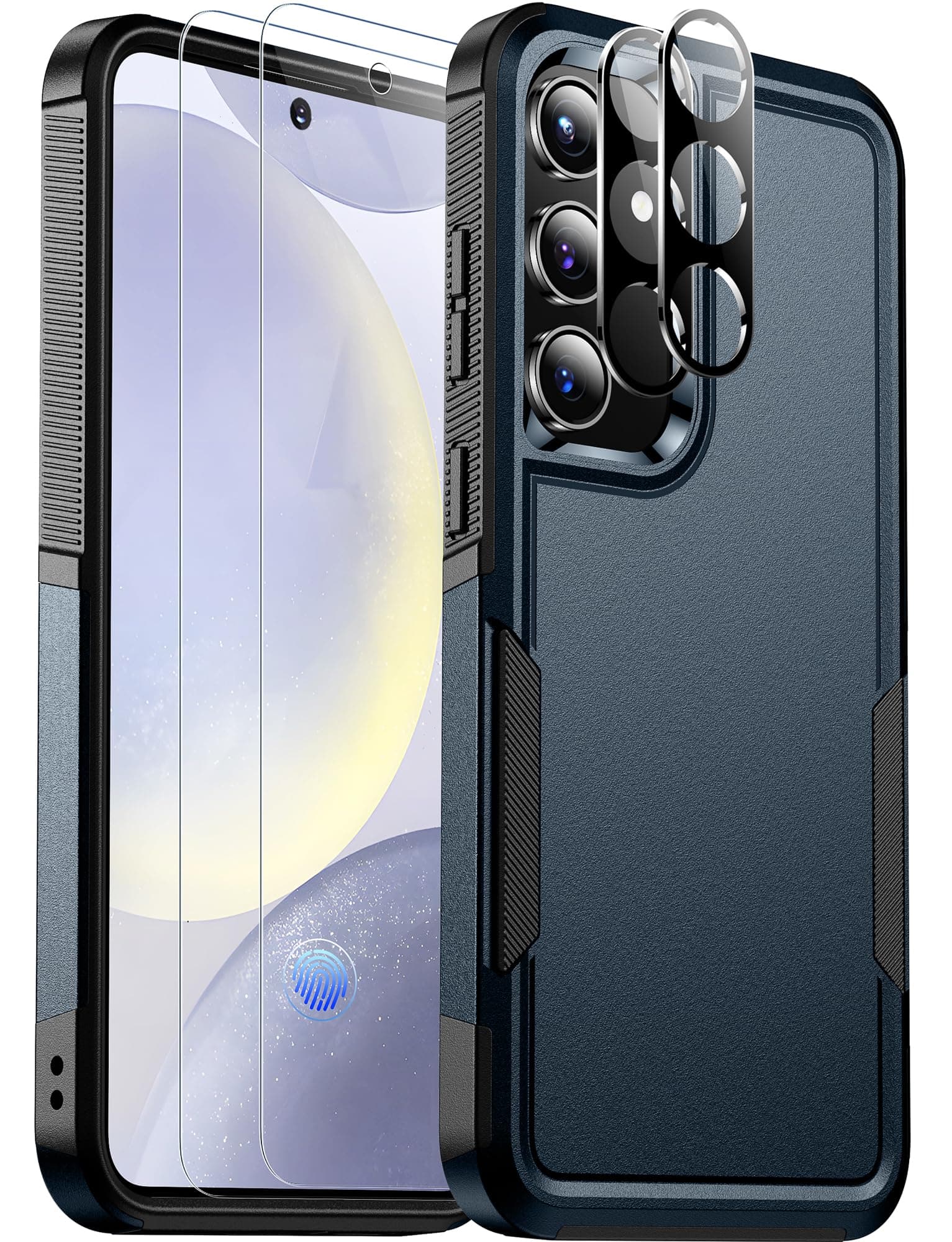 SPIDERCASE Designed for Samsung Galaxy S24 Plus Case, [10 FT Military Grade Drop Protection] Heavy Duty Shockproof Phone Case for Galaxy S24 Plus 2024, Deep Blue