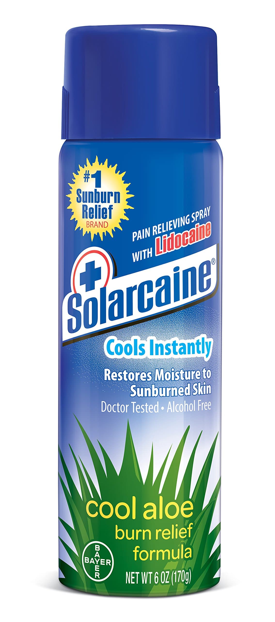 SolarcaineCool Aloe Burn Relief Spray with Lidocaine (6oz)