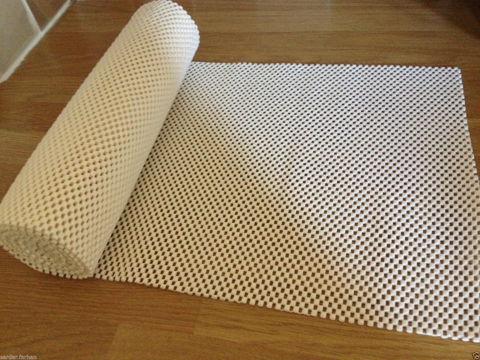 CUT TO FIT ANTI SLIP KITCHEN LINERS NON SLIP MAT ROLL DRAWER LINER TABLE PLACEMAT 30*200CM-WHITE by FARHAN RAFIQ