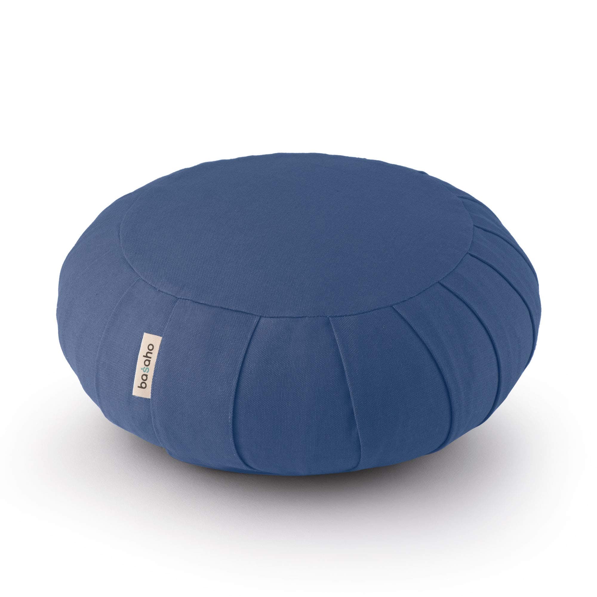 Basaho CLASSIC Zafu Meditation Cushion | Organic Cotton | Buckwheat Hulls | Removable Washable Cover
