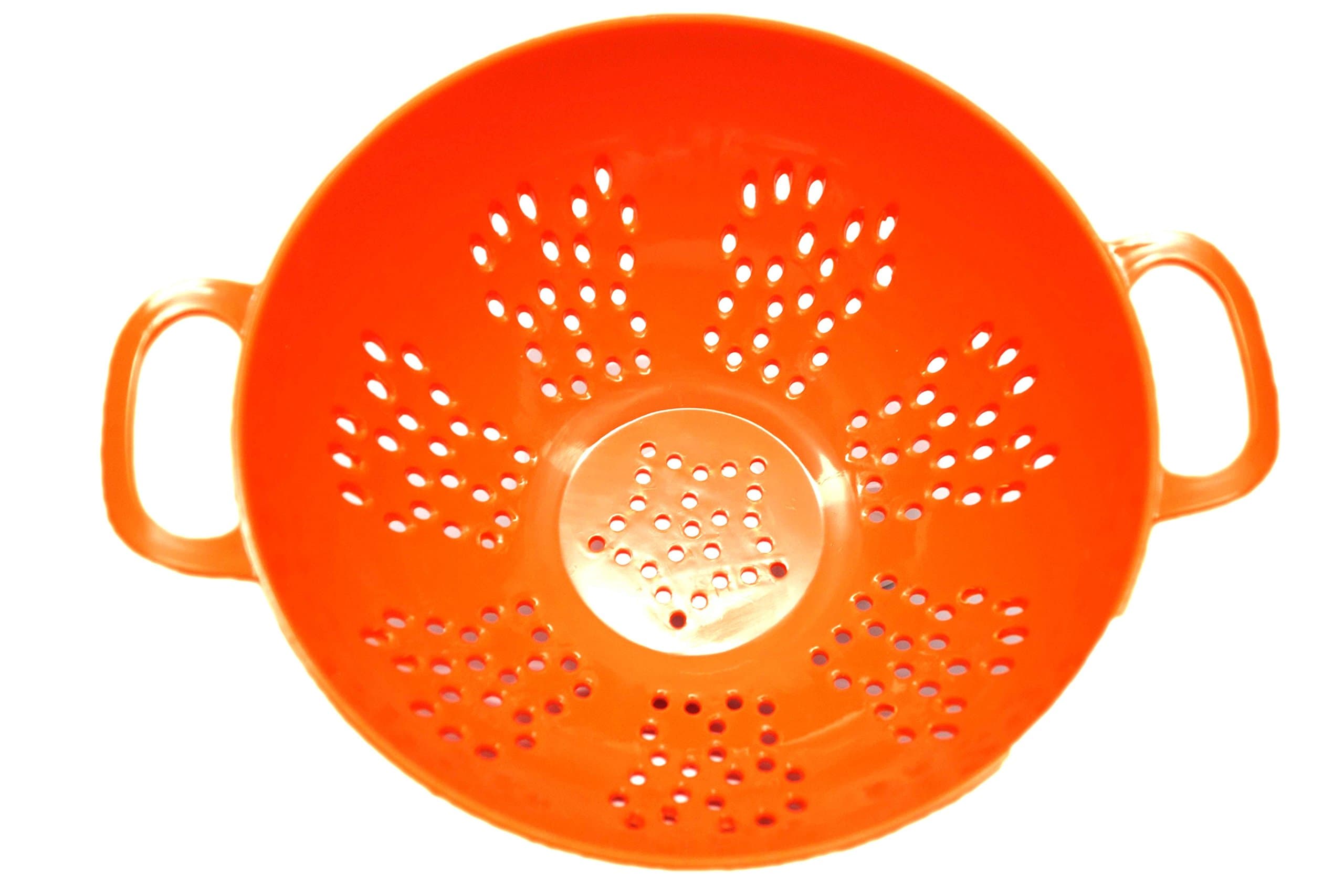 Culinary Elements Mini Colander with Handle, Orange, 1-Pack