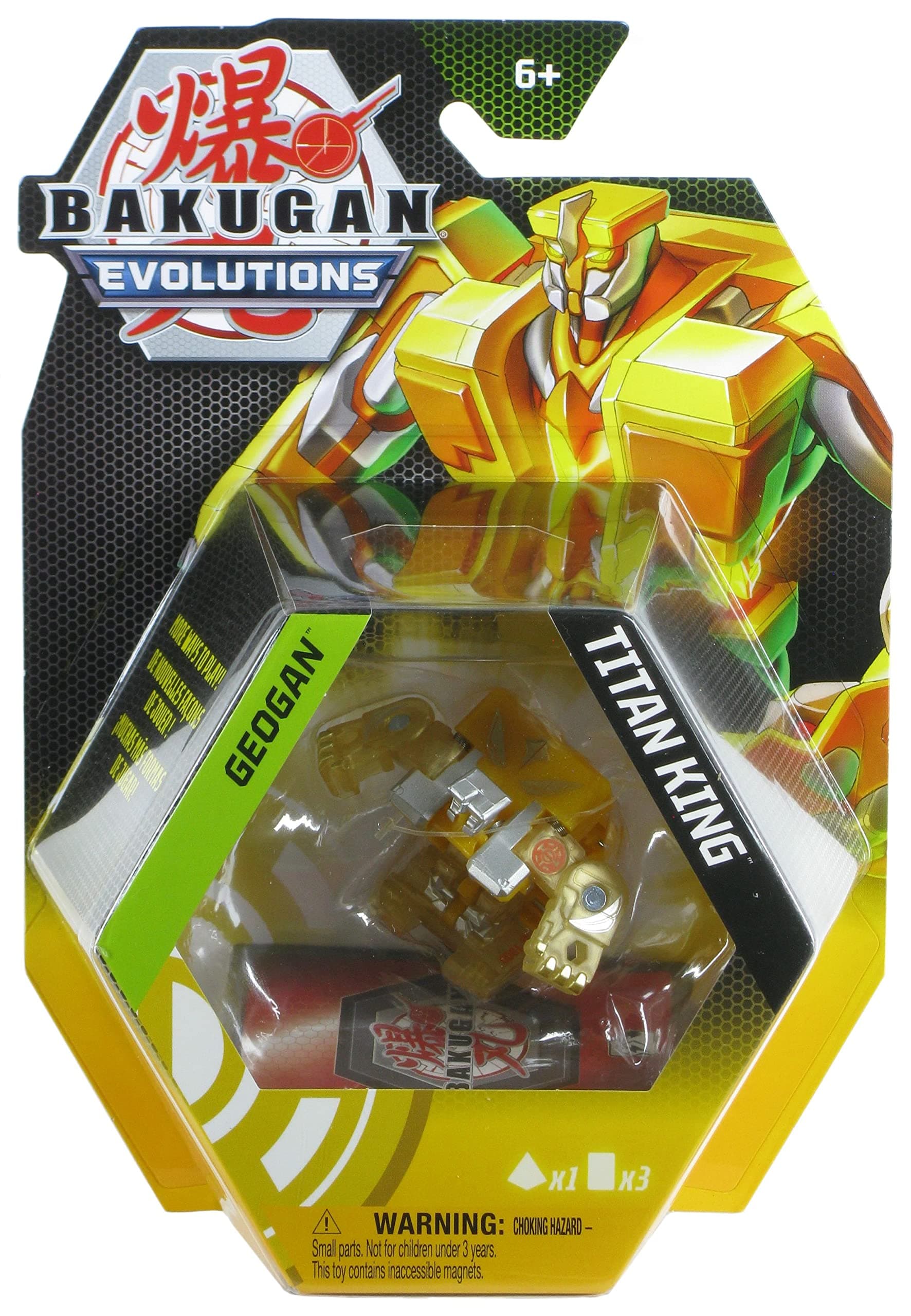 Bakugan Evolutions 2022 Aurelus Titan King Geogan Collectible Action Figure and Trading Cards