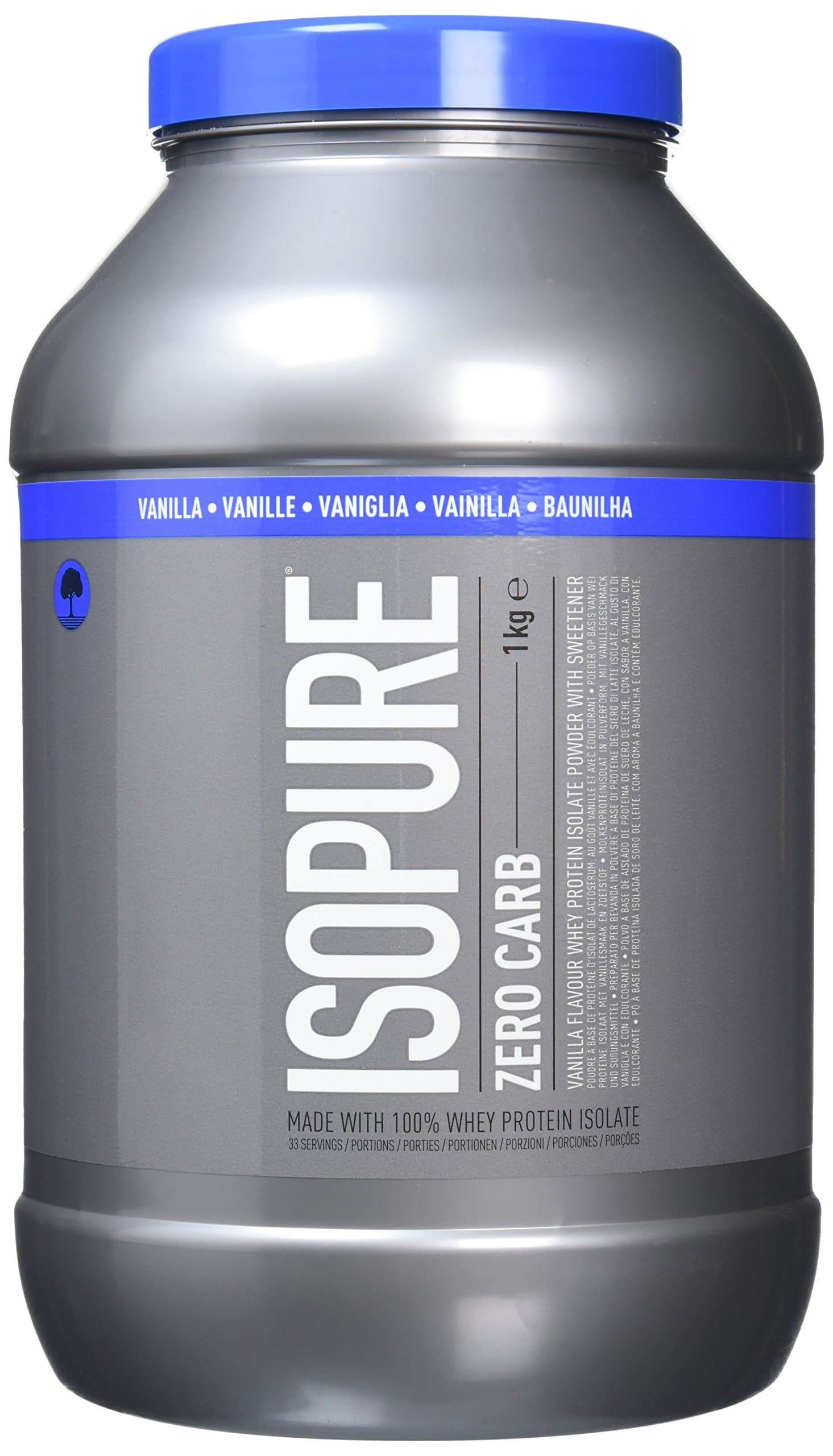 Isopure Zero Carb Whey Protein Isolate with BCAA's, Keto Friendly Low Lactose Protein Powder by Isopure, Vanilla, 33 Servings, 1 kg