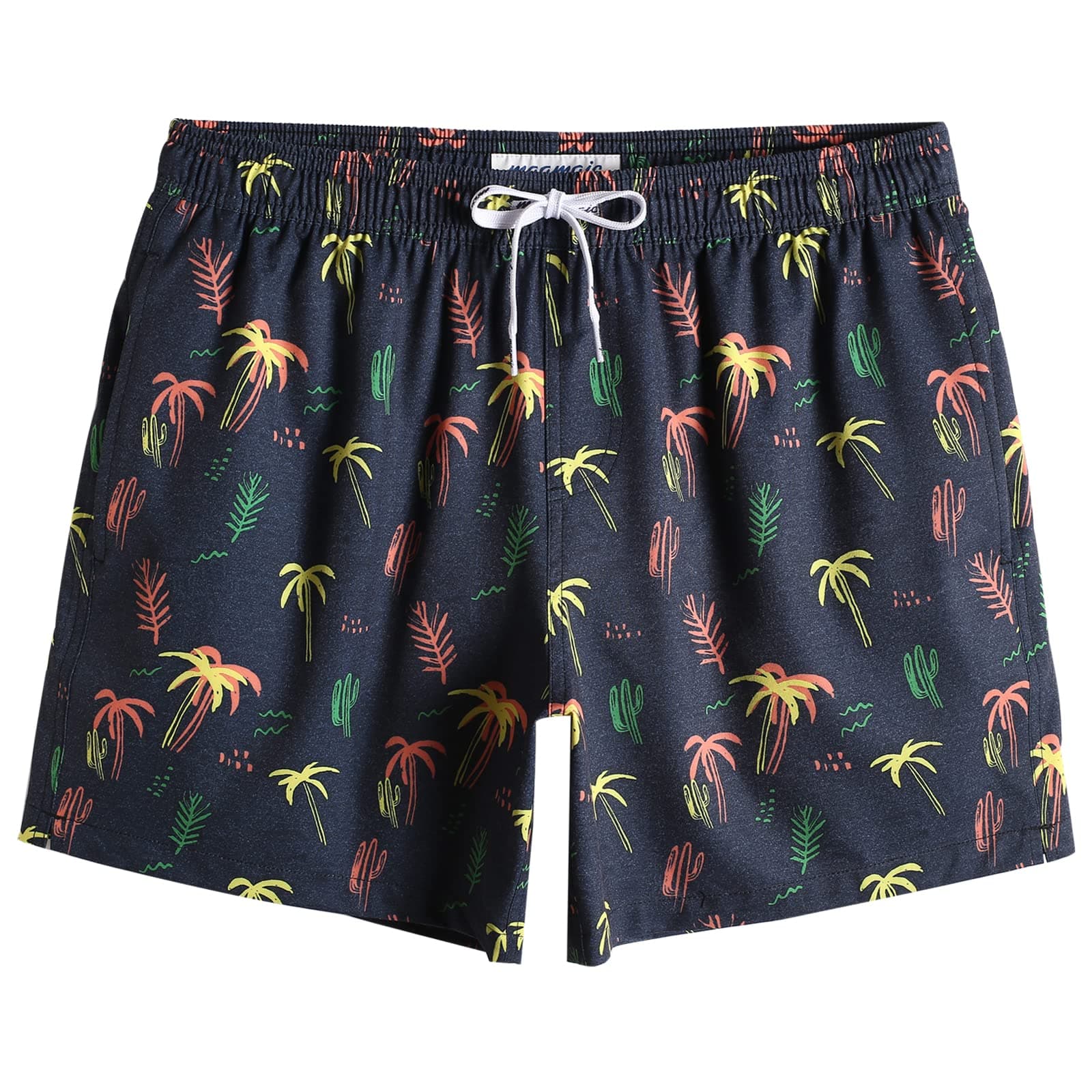 Mens 7" Stretch Swim Trunks Quick Dry Mesh Lining Swimwear Bathing Suits