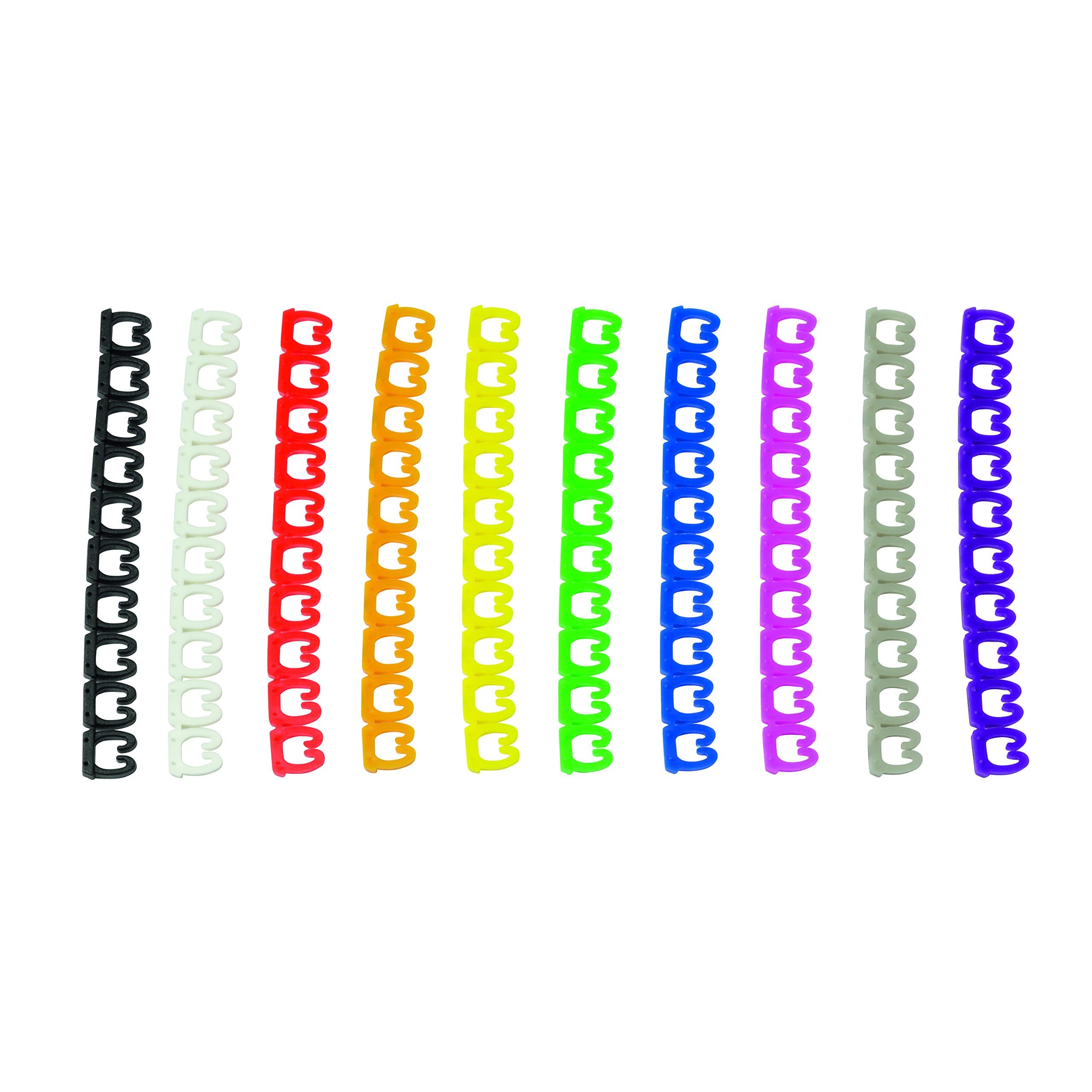 LogiLink patch cable Coding Rings – Pack of 100 (10 Clips 1 NZ0001